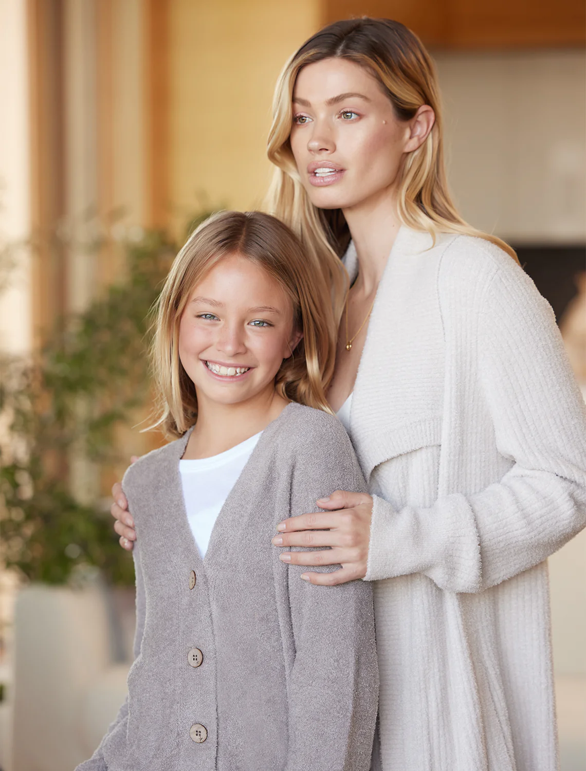 CozyChic Lite® Youth Cable Button Cardi - Image 5