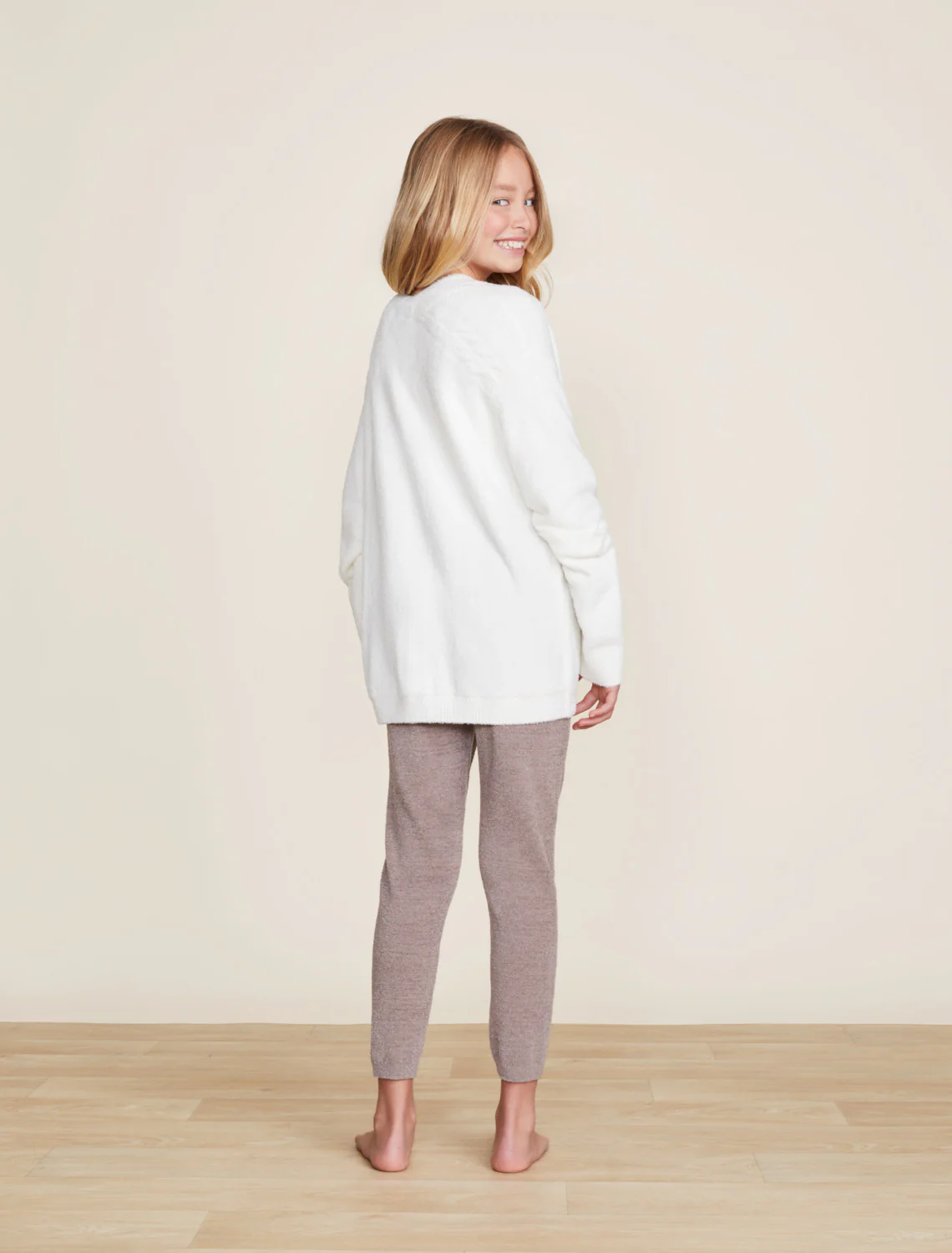 CozyChic Lite® Youth Cable Button Cardi - Image 8