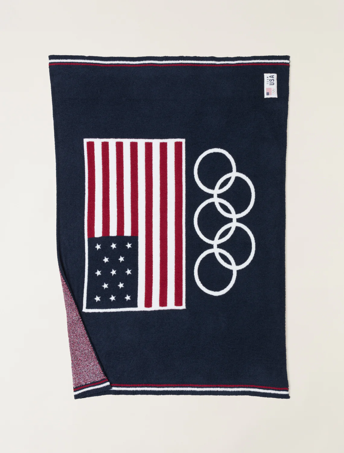 Cozychic® Team USA Flag Olympic Ring Throw - Image 2