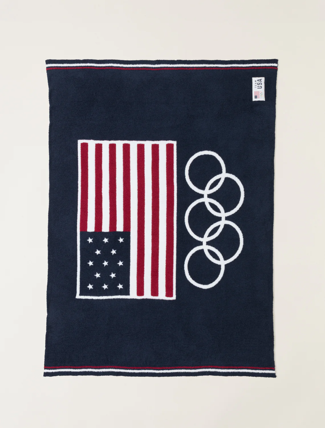 Cozychic® Team USA Flag Olympic Ring Throw - Image 3