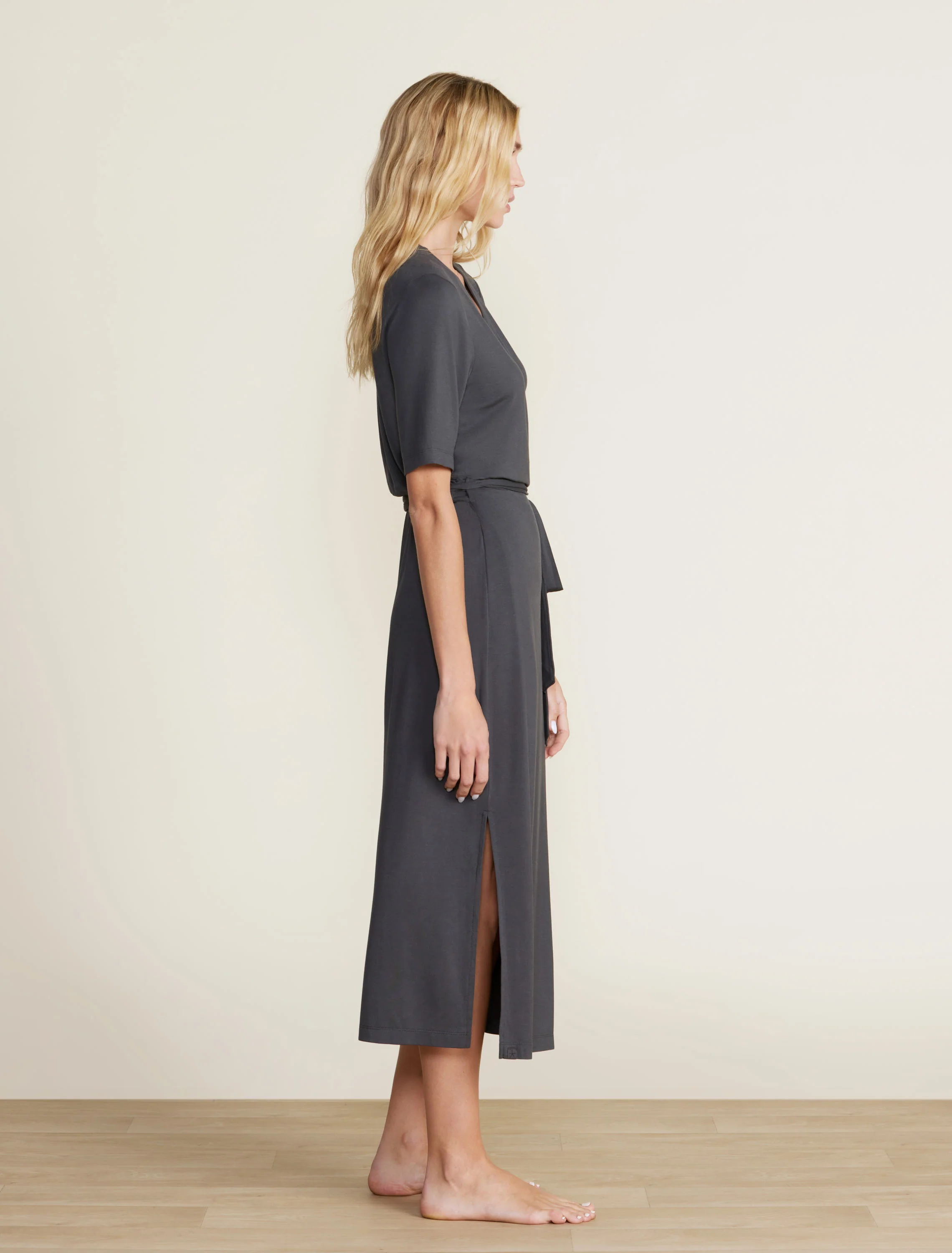 Luxe Milk Jersey® 3/4 Sleeve Wrap Dress - Image 6