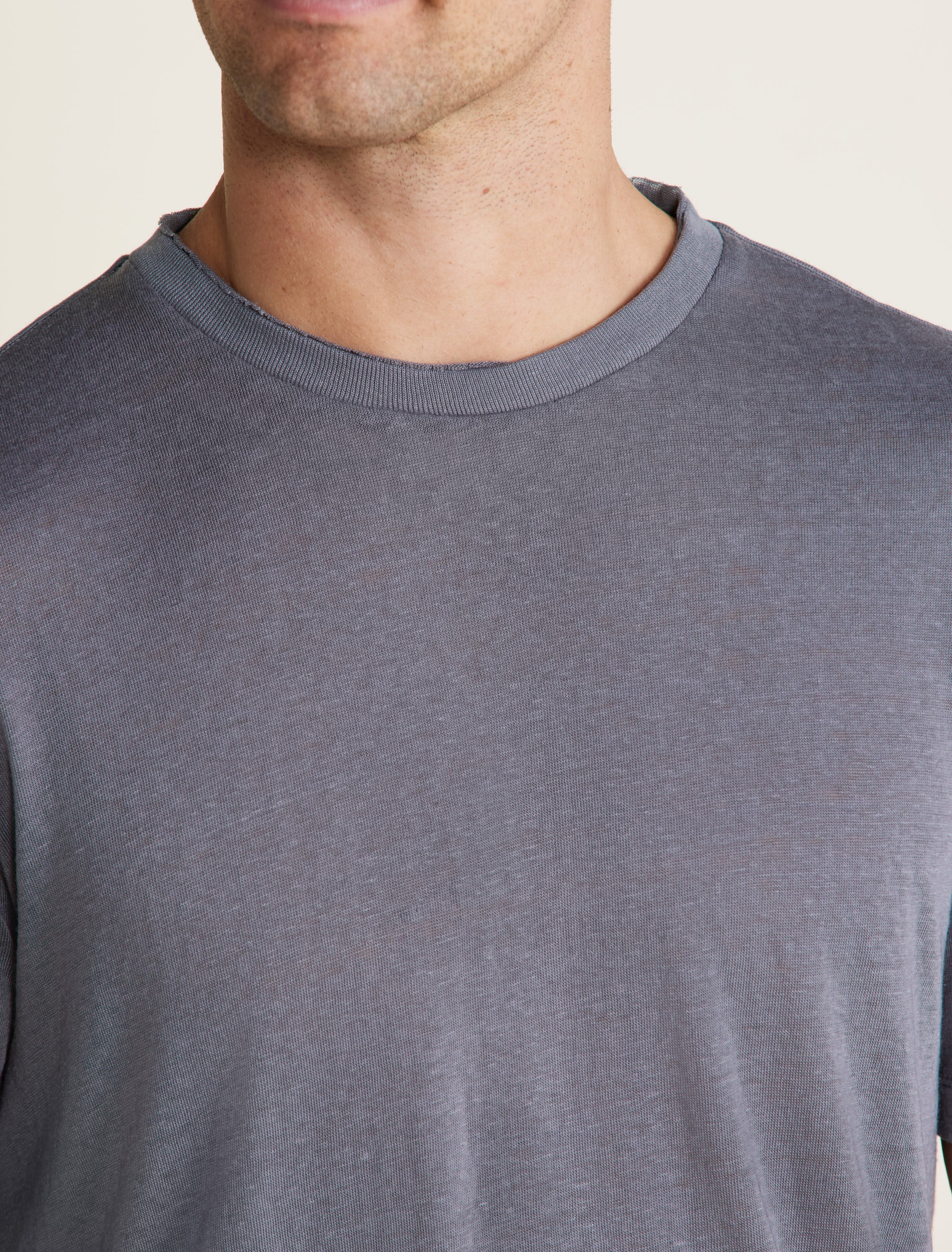 Malibu Collection® Slub Burnout Cut Neck Tee - Image 4
