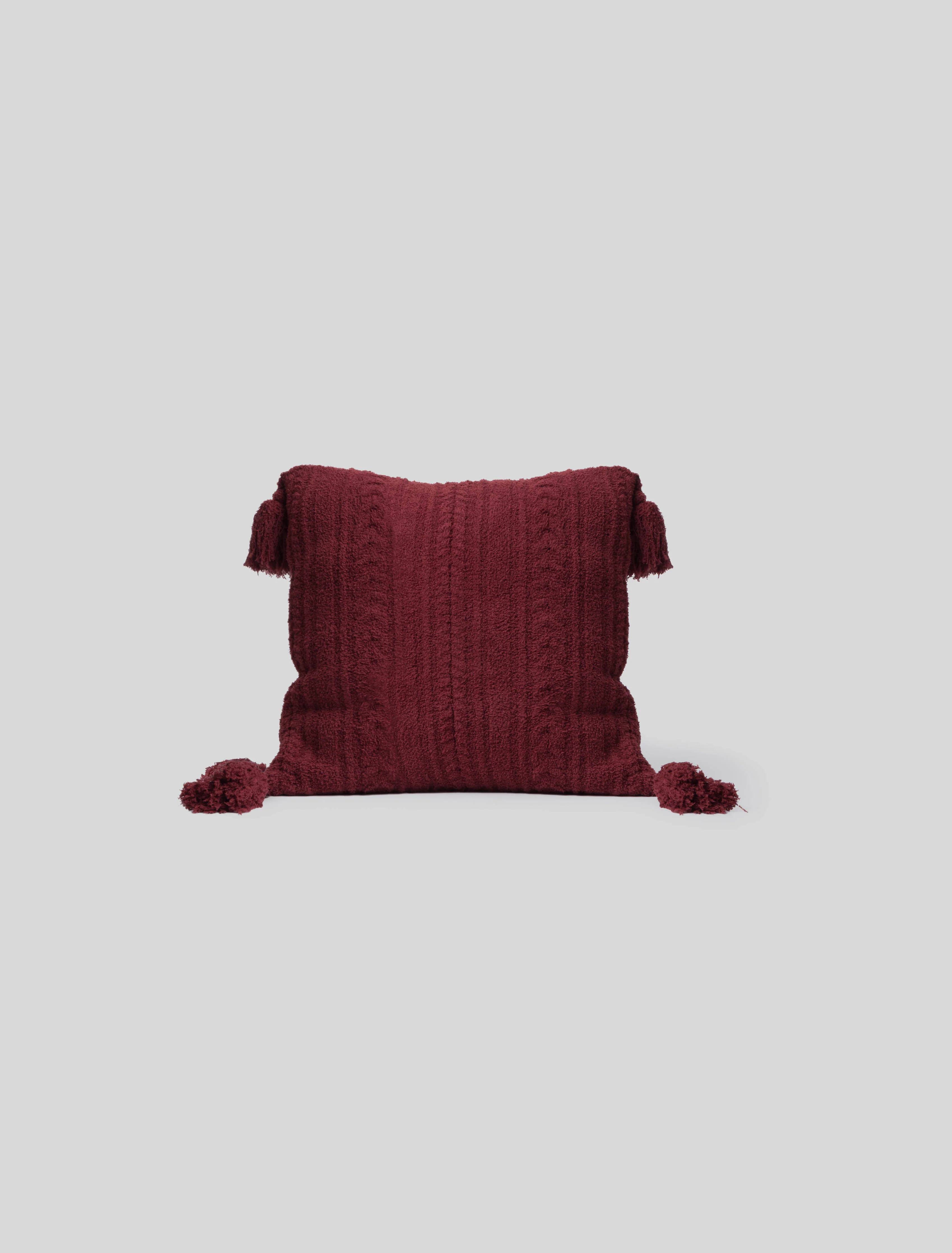 CozyChic® 20" Cable Pillow with Tassels - Image 6