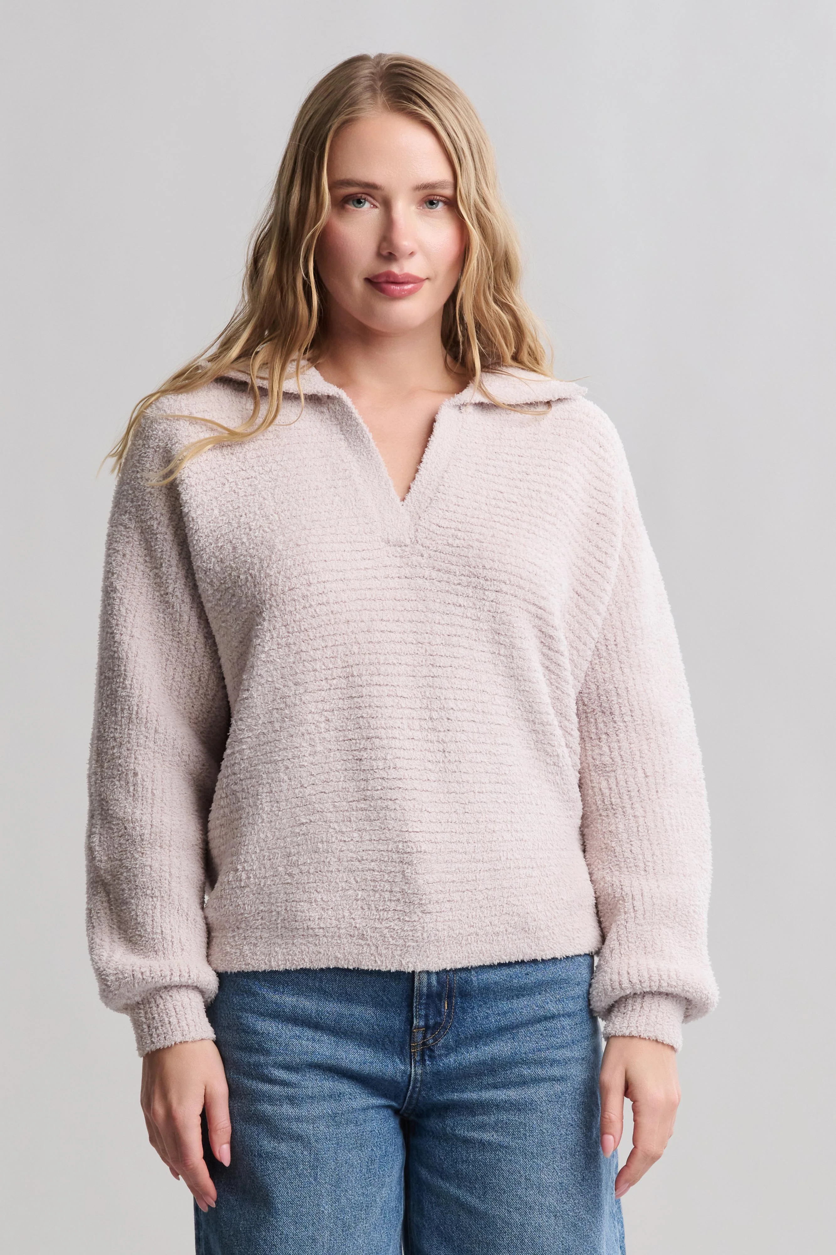 CozyChic® Dolman Sleeve Collared Pullover - Image 4