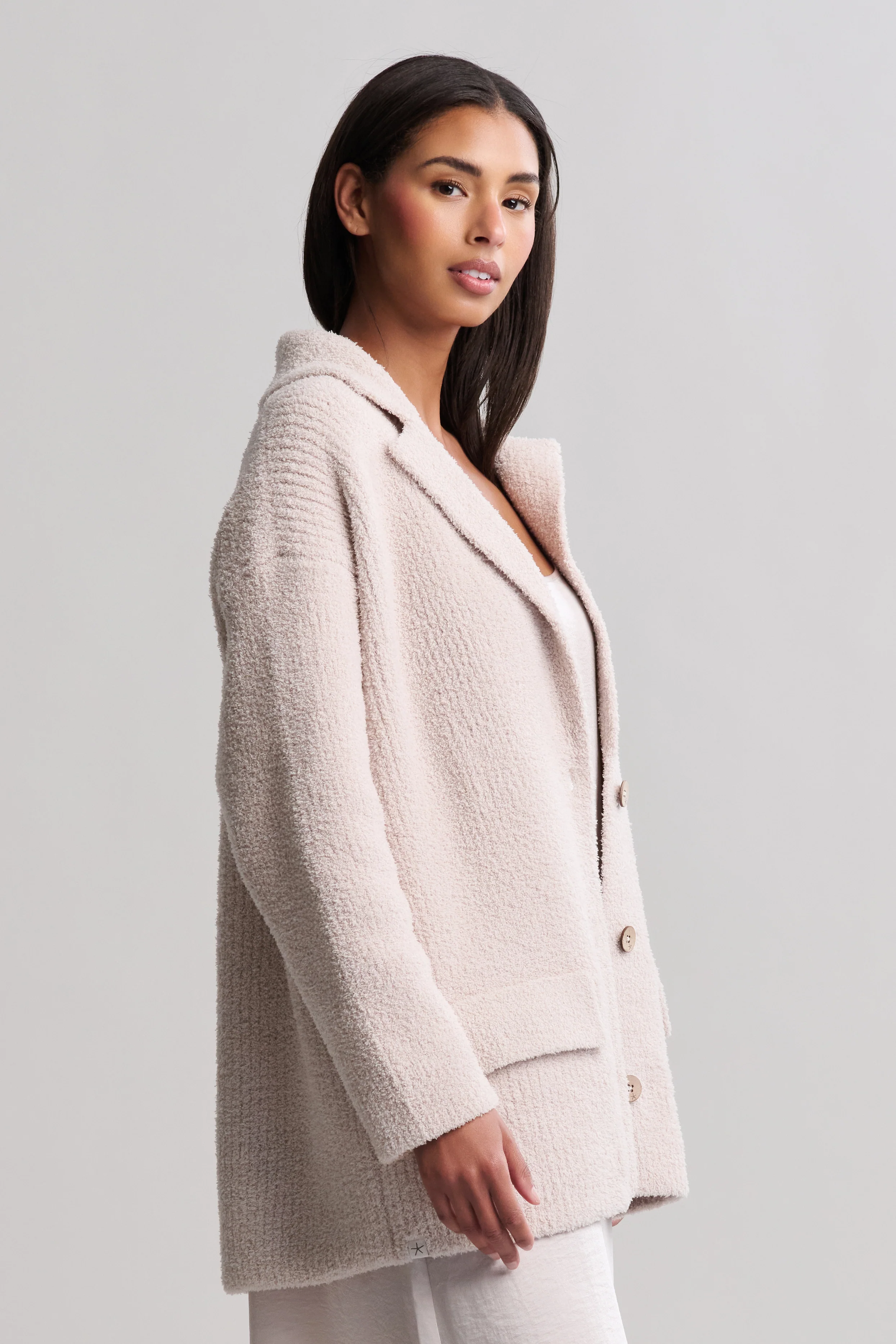 CozyChic® Rib Oversized Notch Collar Blazer - Image 10