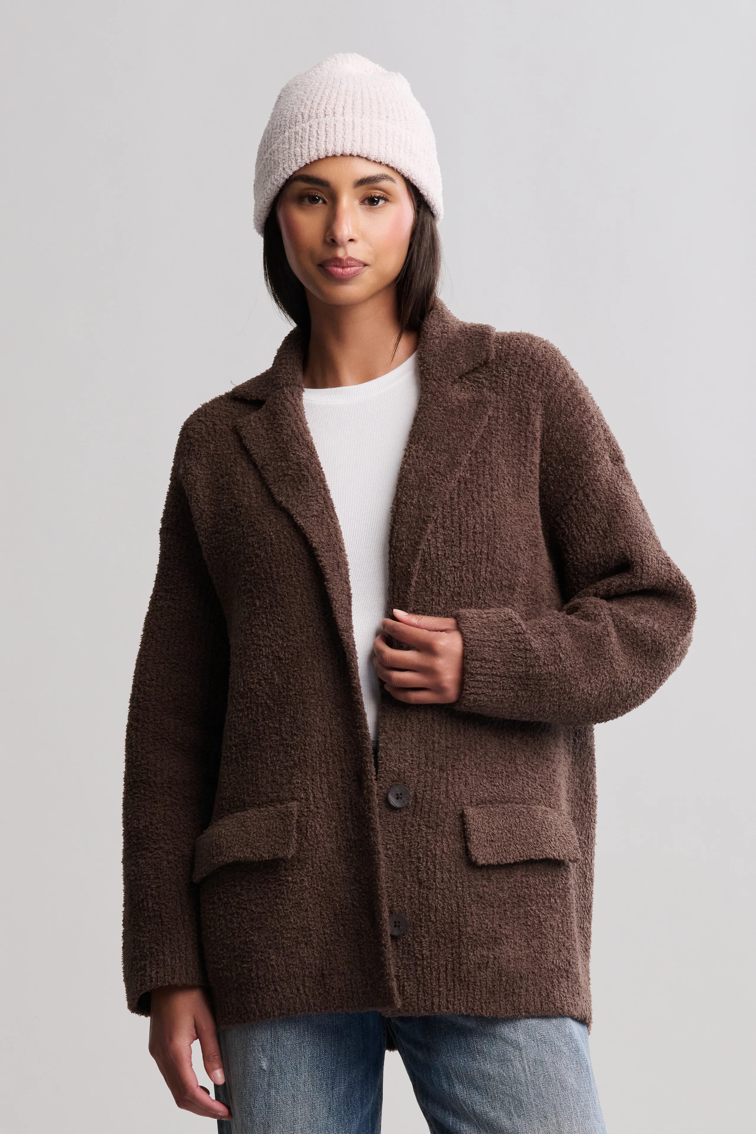 CozyChic® Rib Oversized Notch Collar Blazer - Image 5