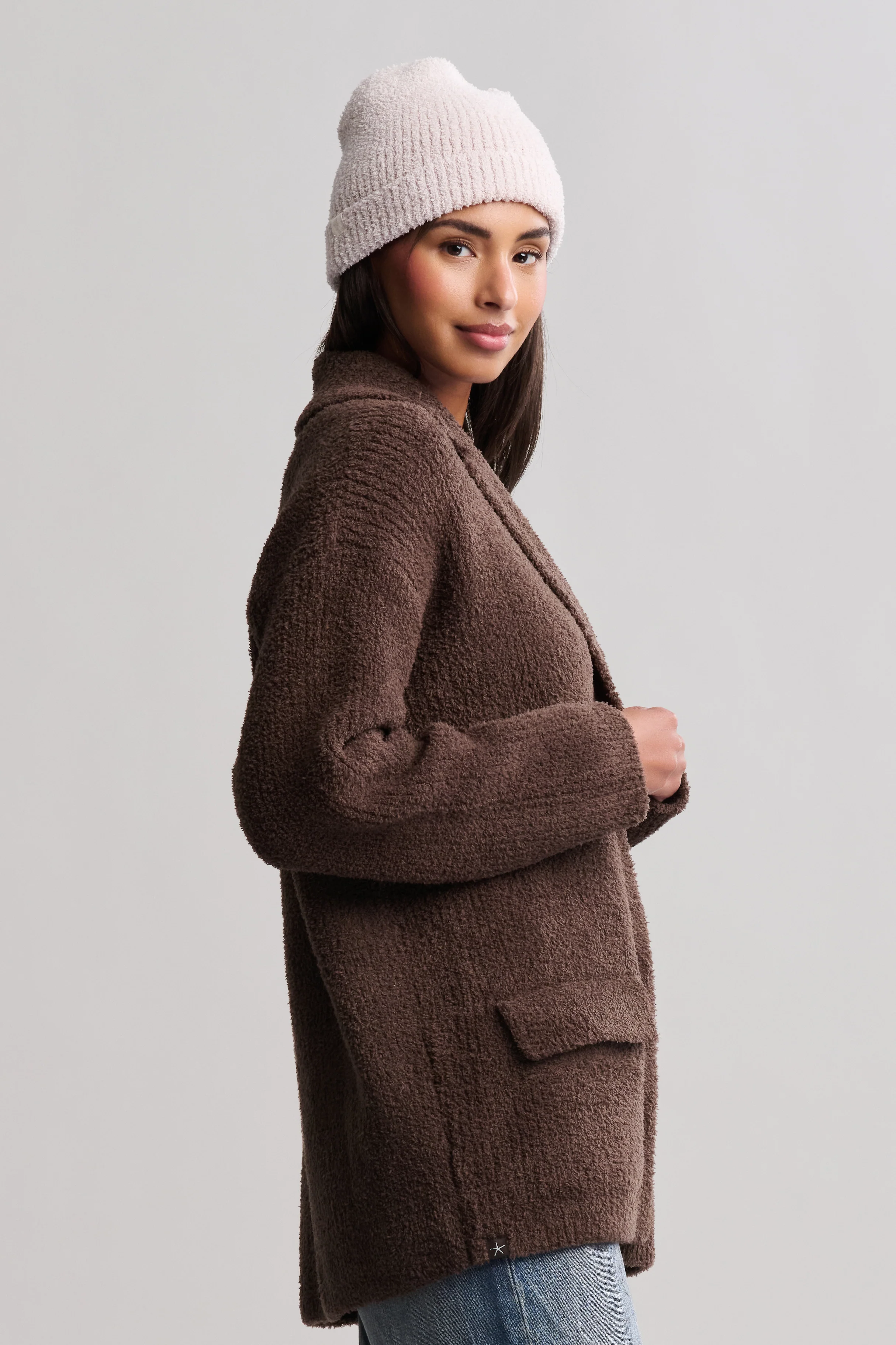 CozyChic® Rib Oversized Notch Collar Blazer - Image 6
