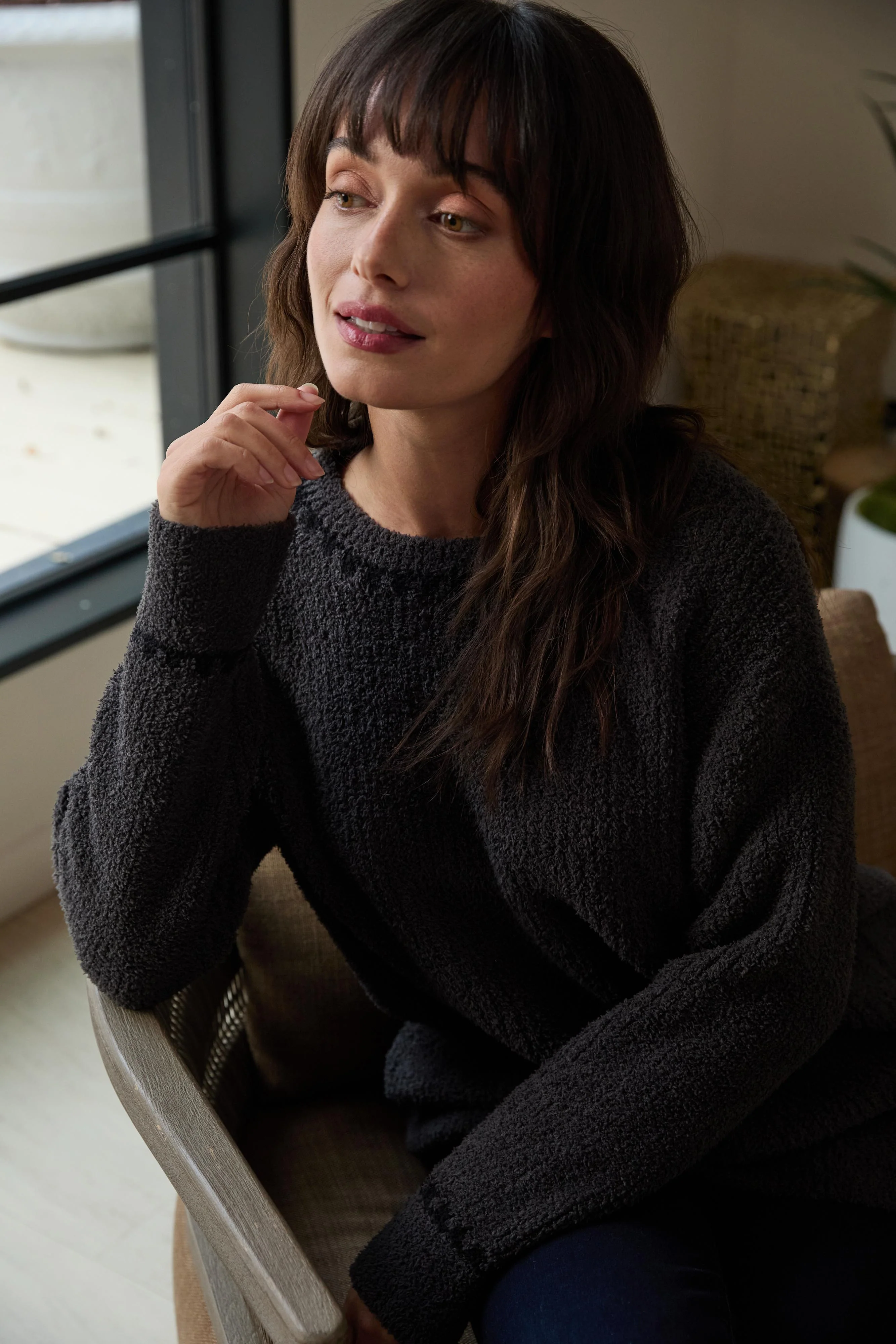 CozyChic® Ribbed Sweater with Blanket Stitch - Image 11