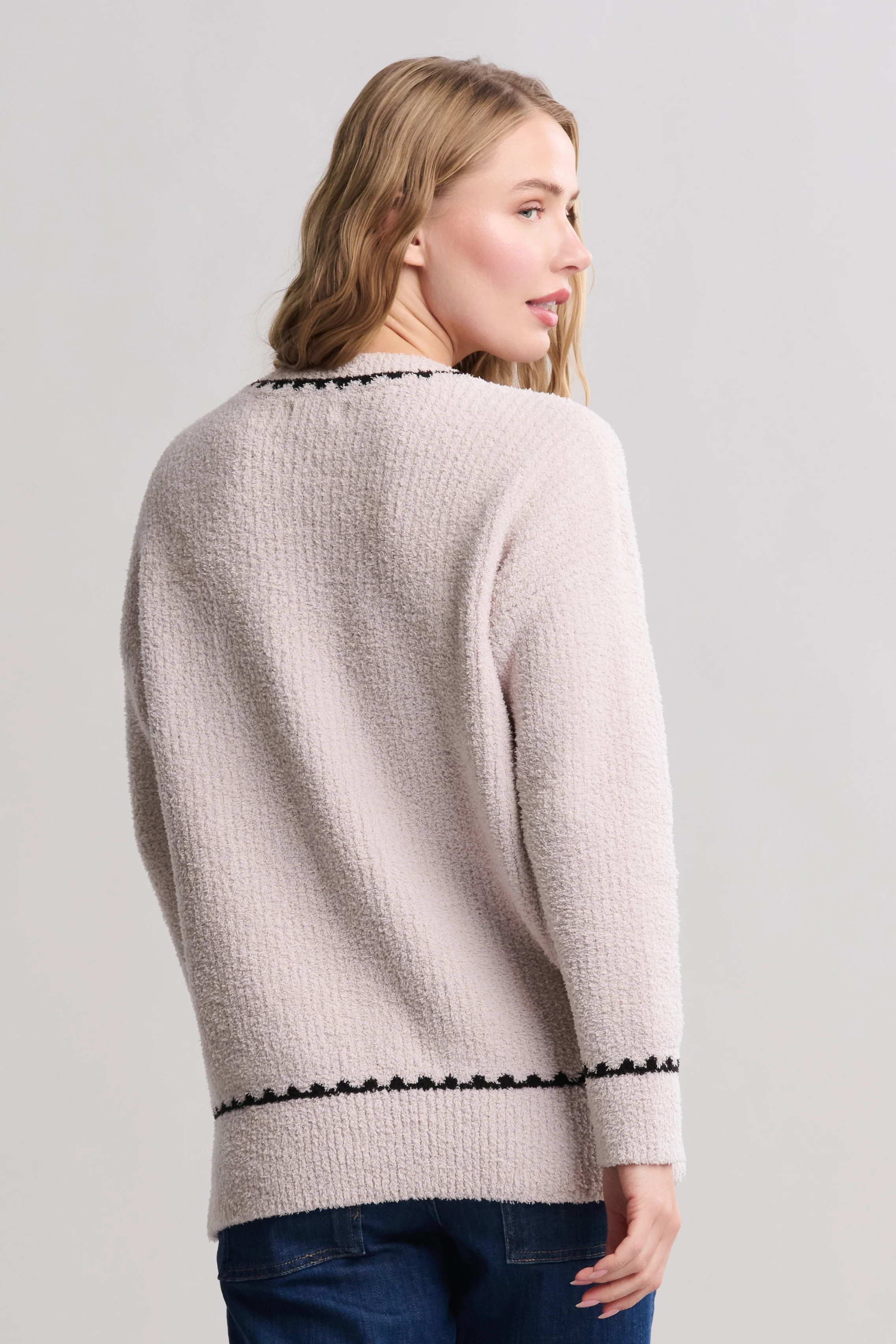 CozyChic® Ribbed Sweater with Blanket Stitch - Image 6
