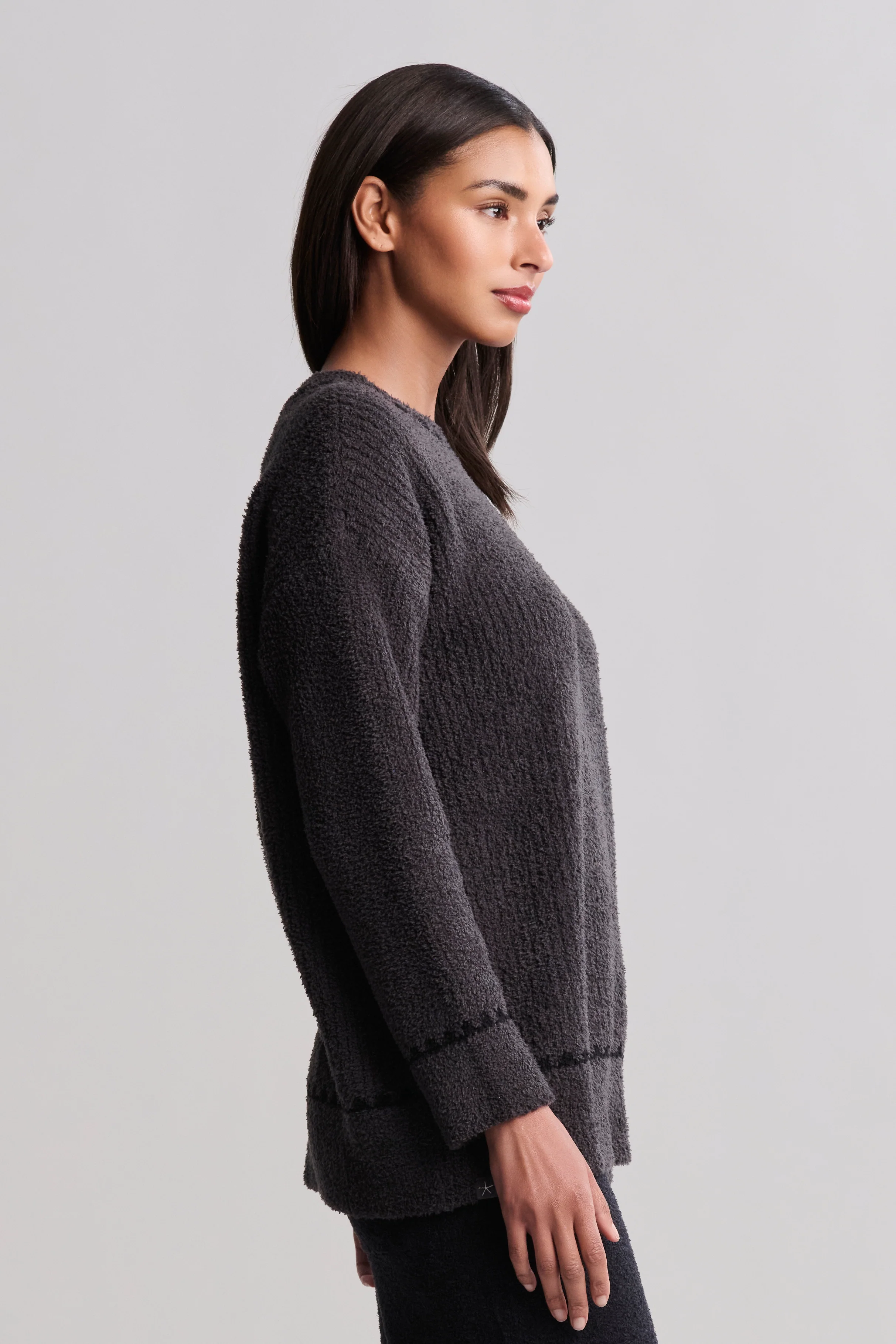 CozyChic® Ribbed Sweater with Blanket Stitch - Image 8
