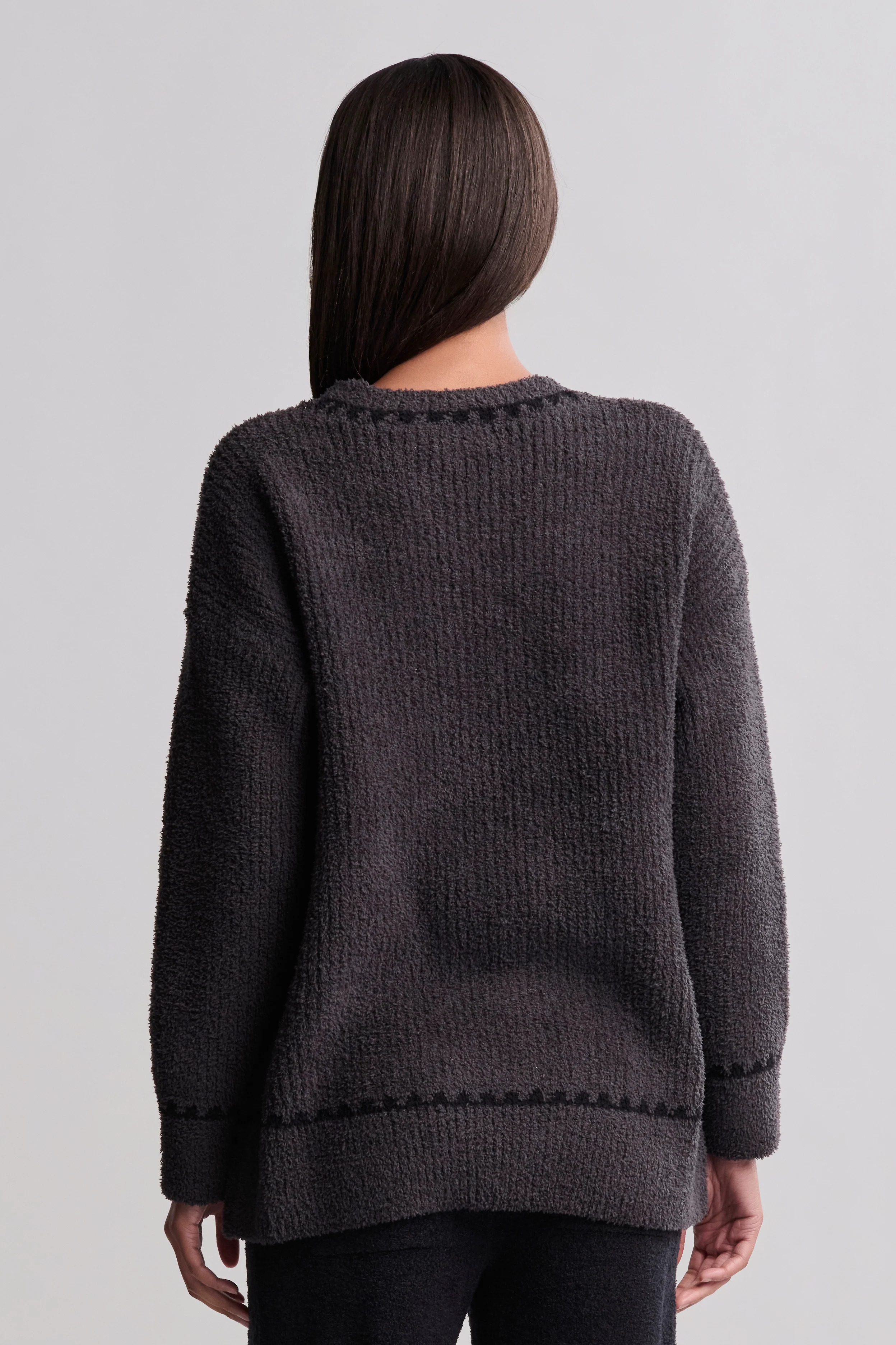 CozyChic® Ribbed Sweater with Blanket Stitch - Image 9