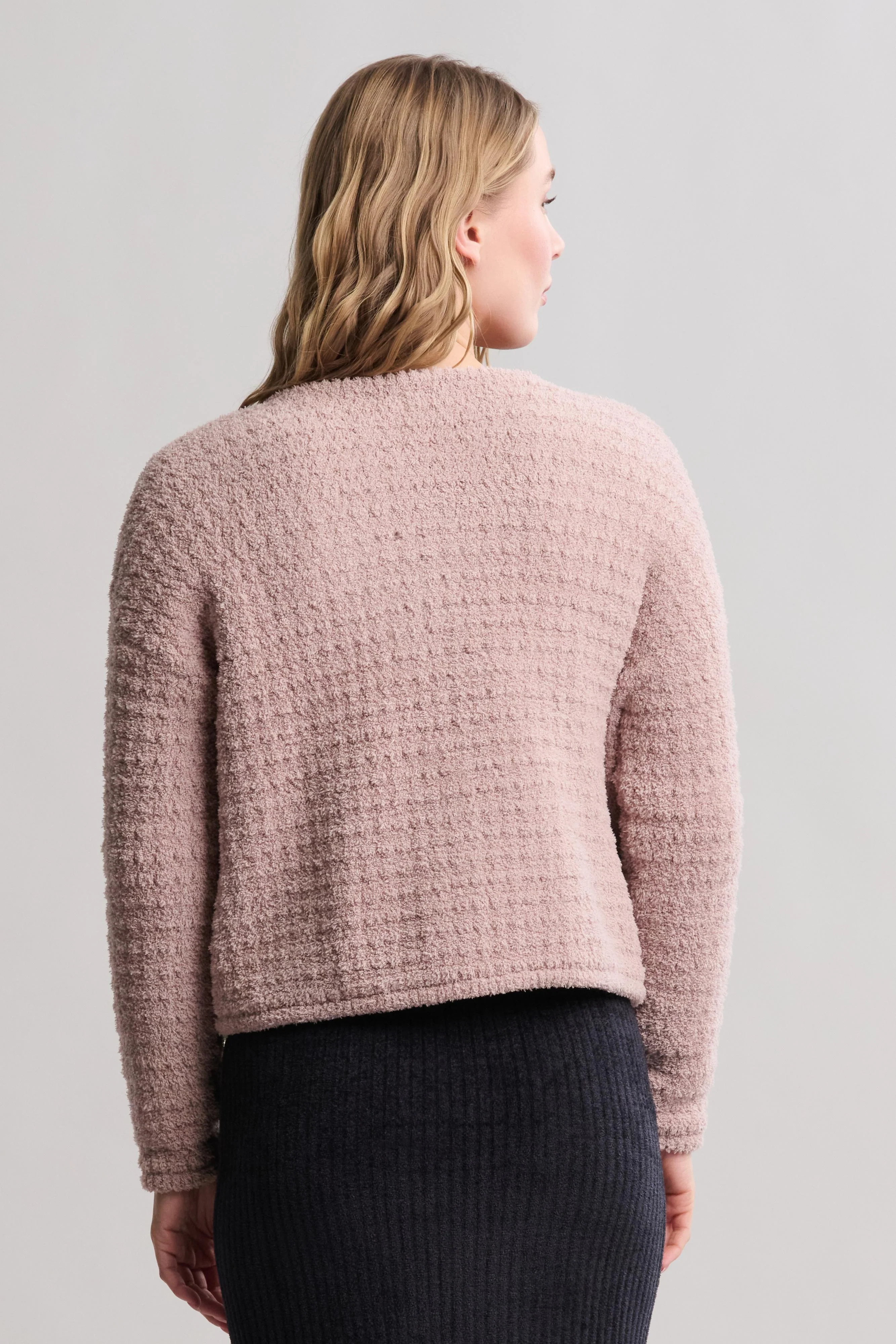 CozyChic® Textured Button Front Cardigan - Image 12