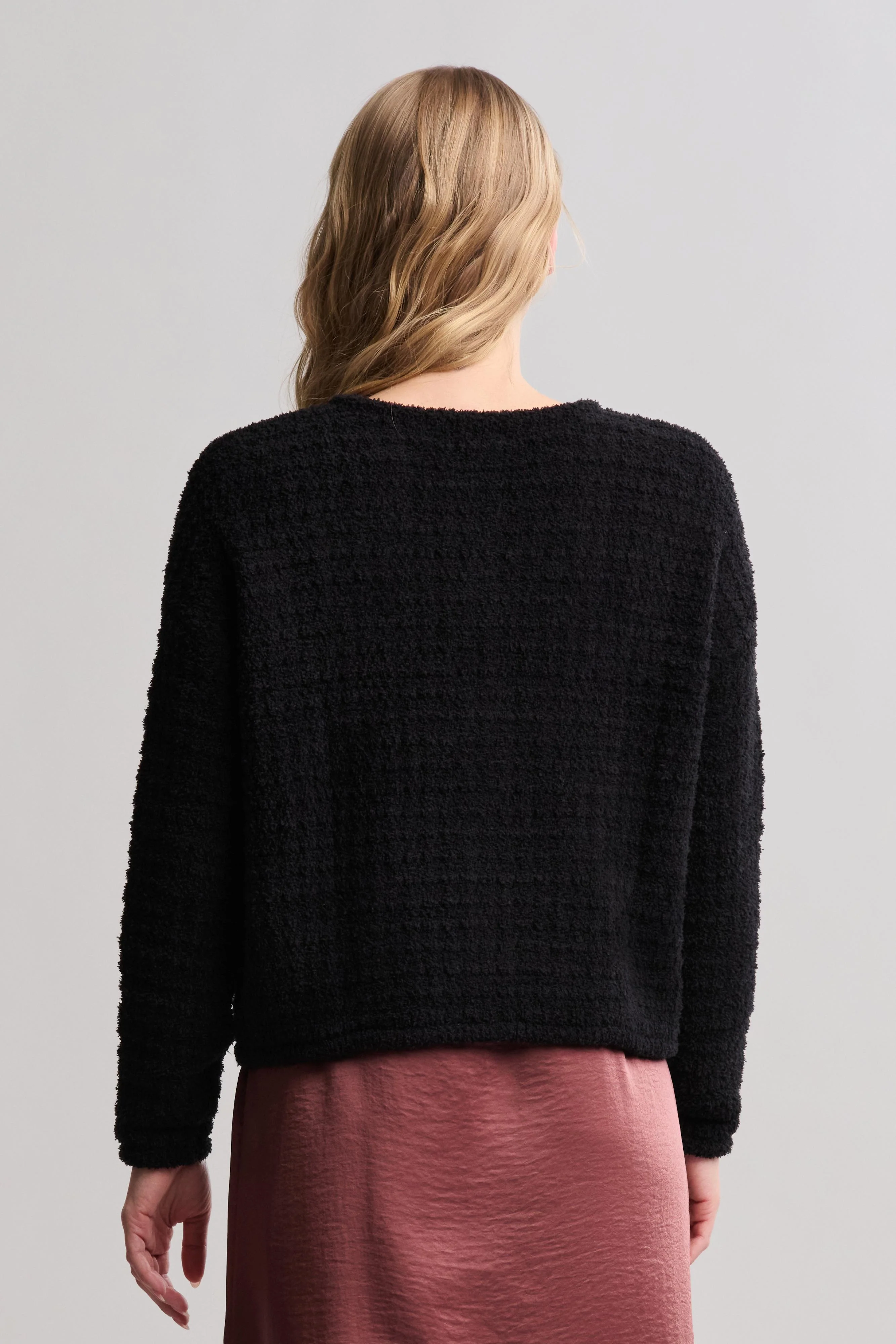 CozyChic® Textured Button Front Cardigan - Image 3