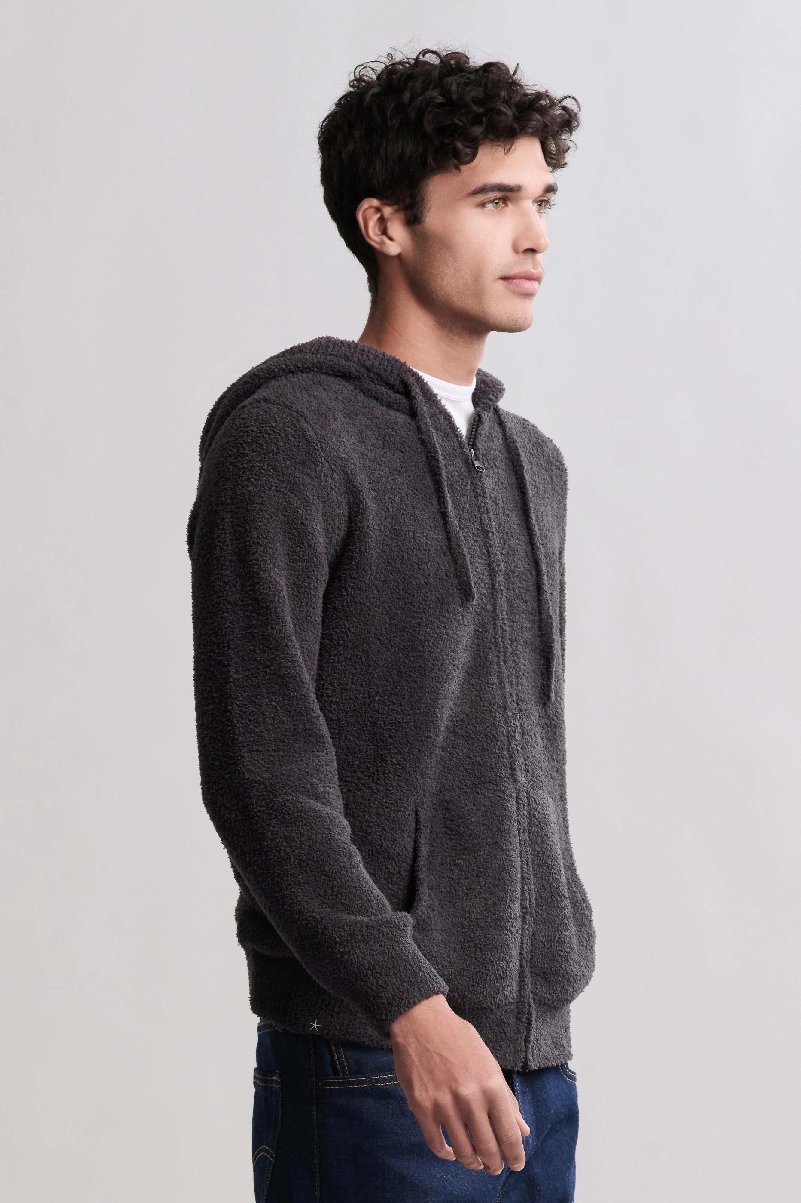 CozyChic® Unisex Skull & Bones Zip Up Hoodie - Image 2