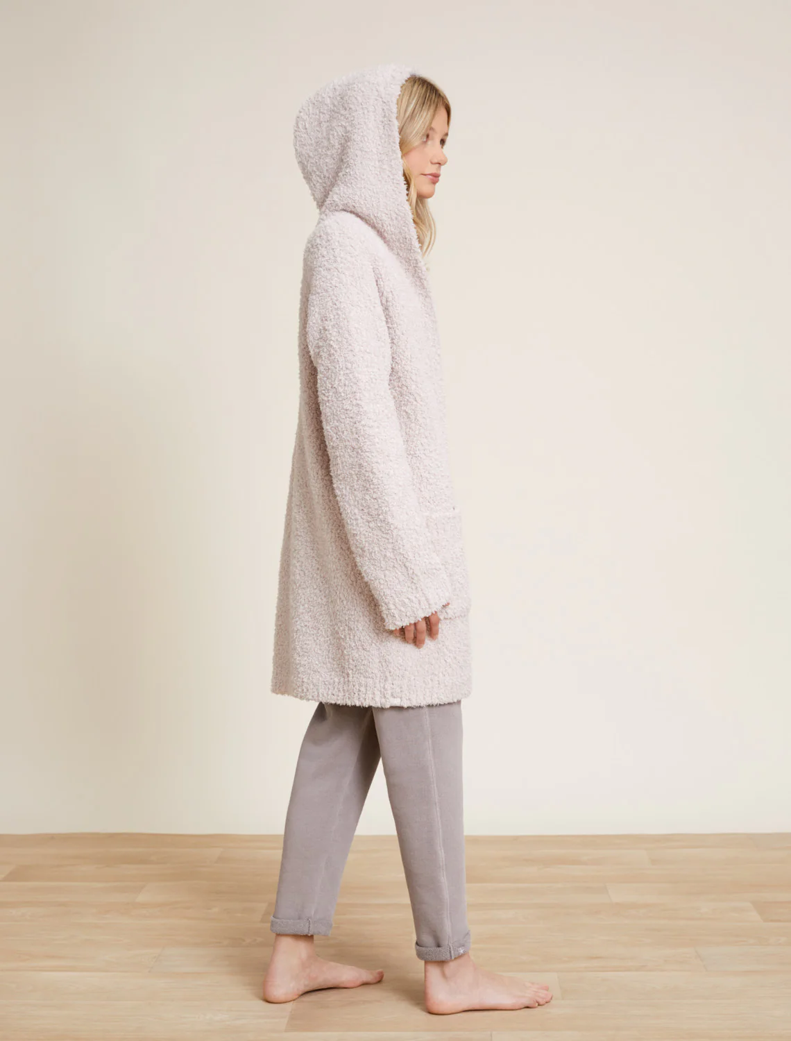 CozyChic® Boucle Youth Hooded Long Coatigan - Image 11