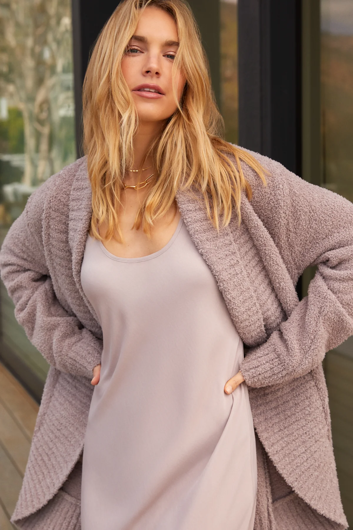 CozyChic® Chenille Shawl Cardi - Image 4