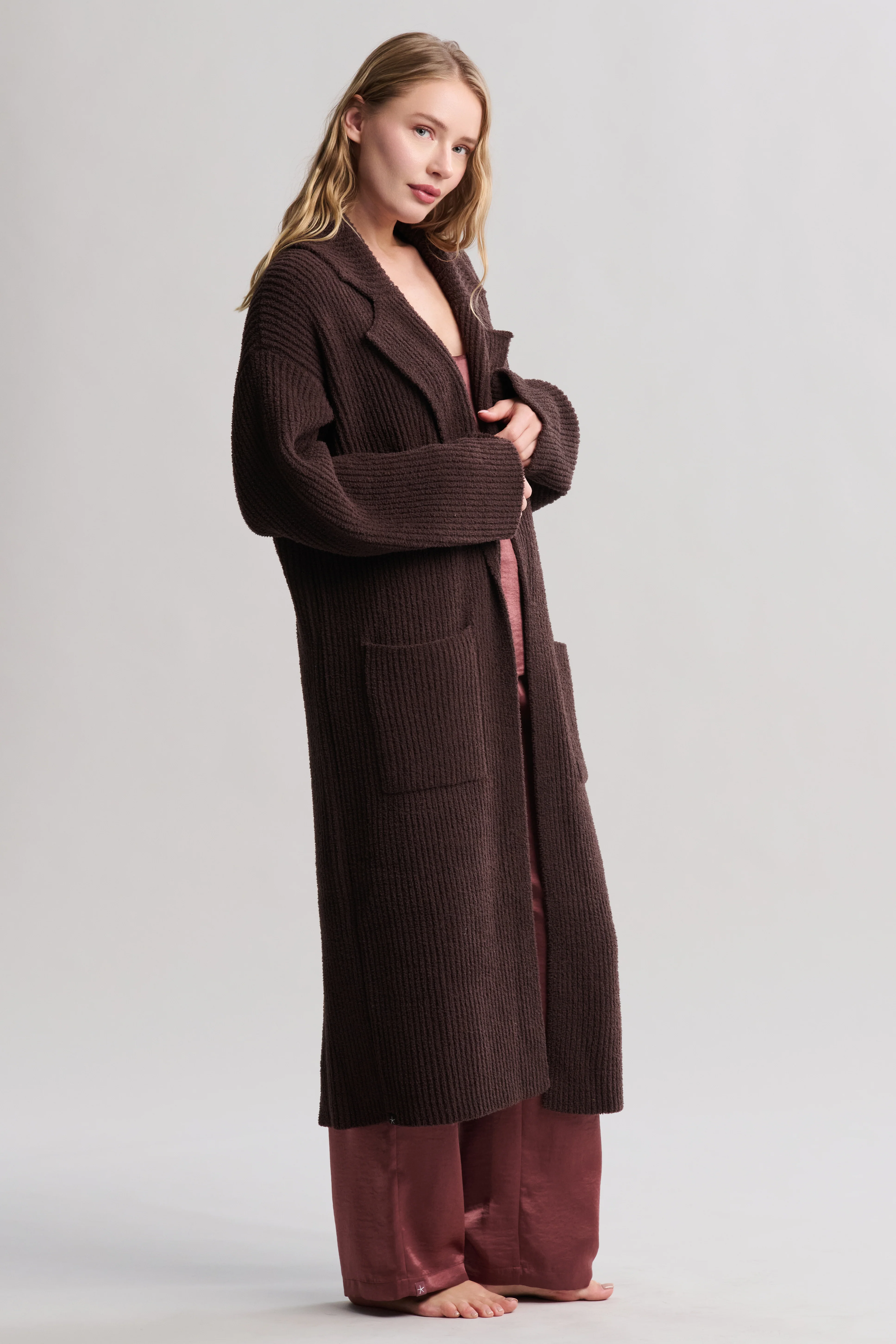CozyChic® Cotton Rib Long Coat - Image 2