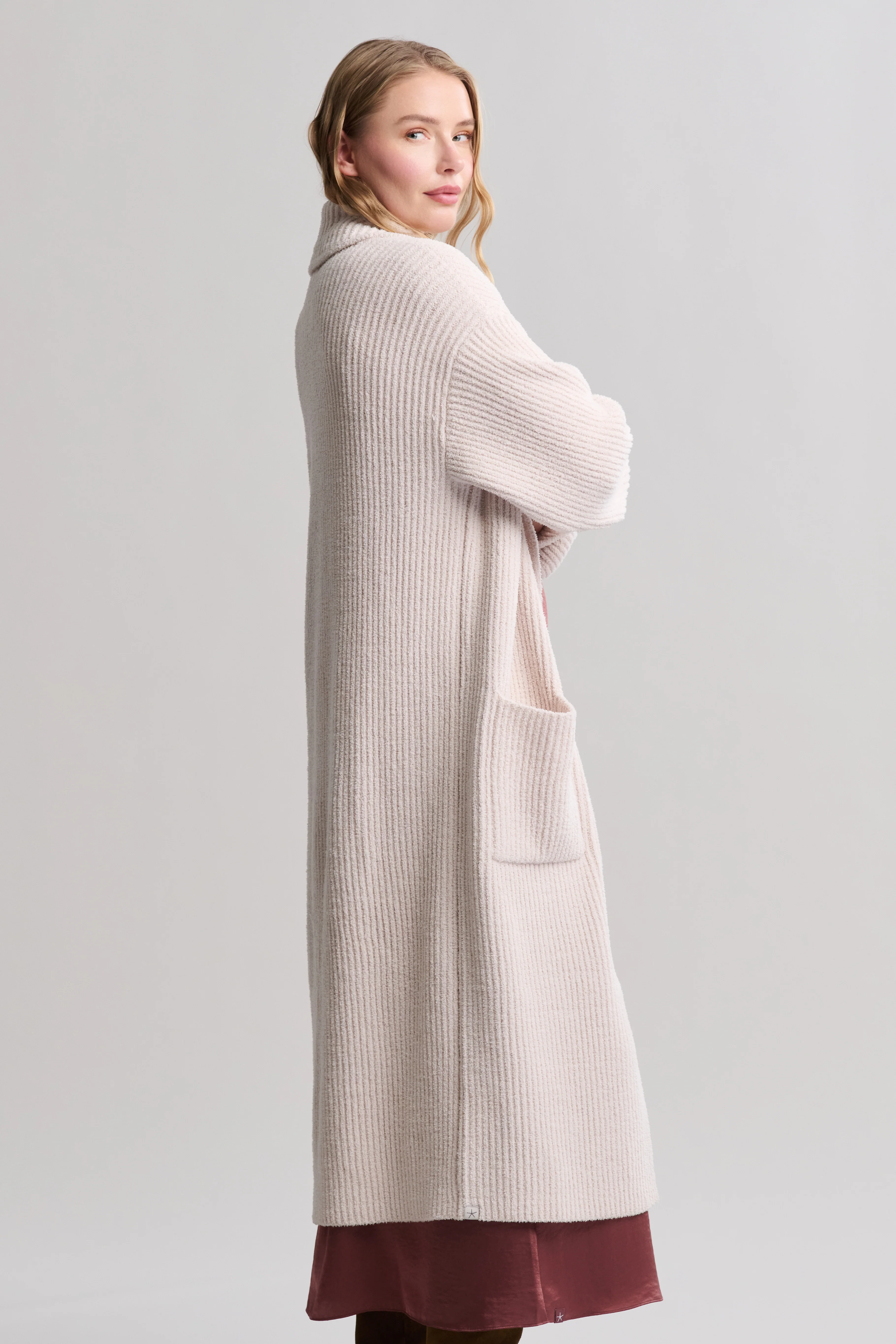 CozyChic® Cotton Rib Long Coat - Image 6