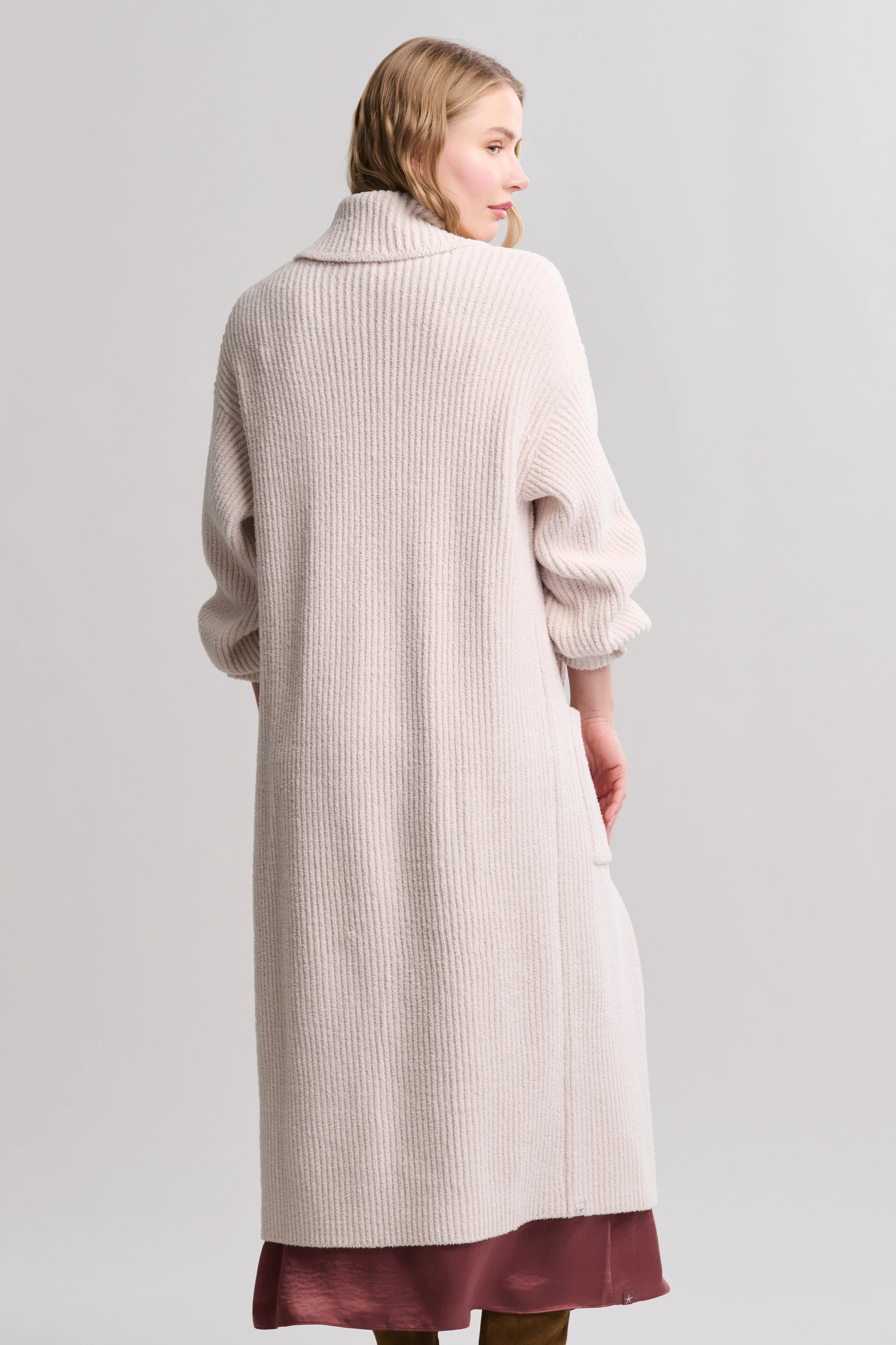 CozyChic® Cotton Rib Long Coat - Image 7