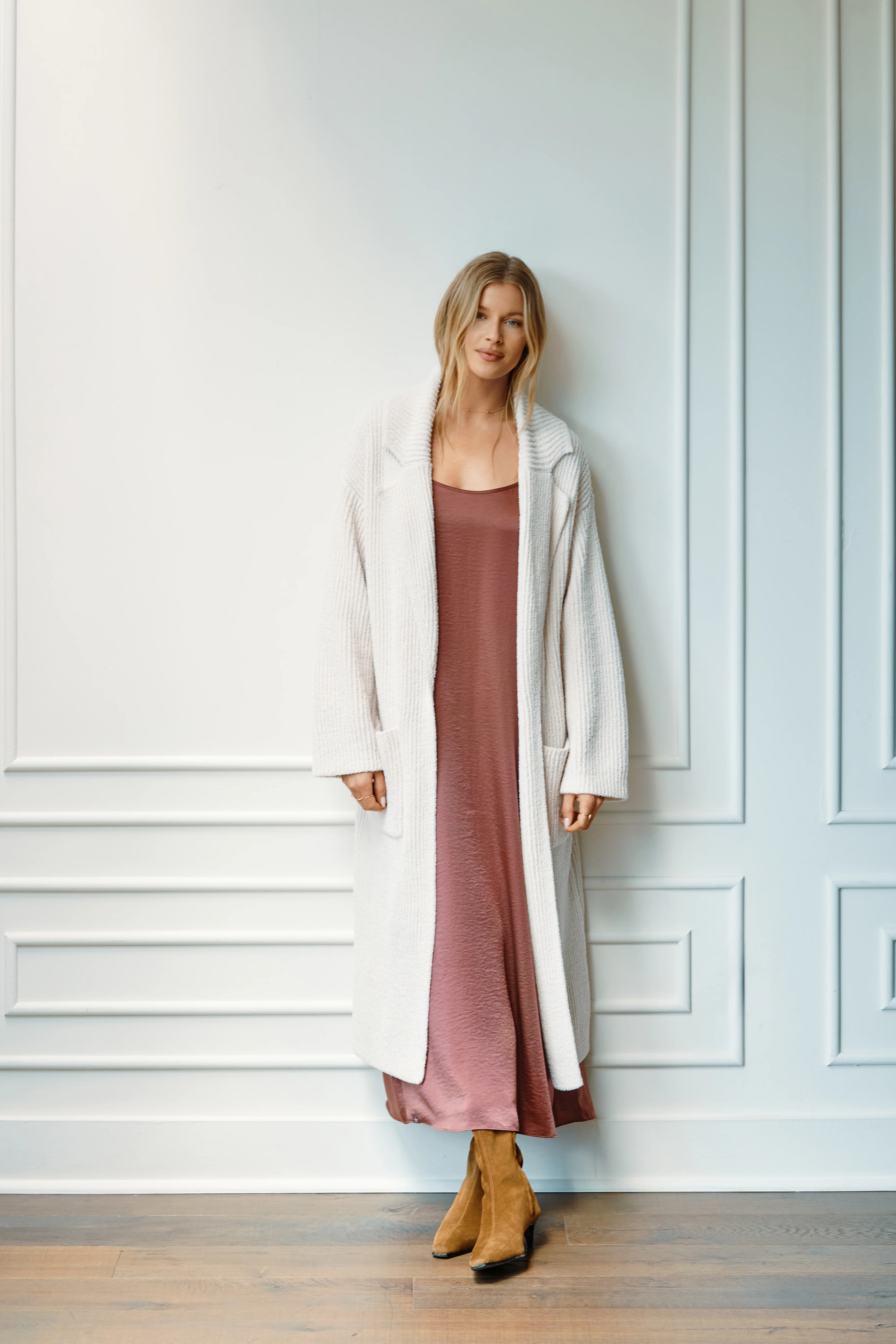 CozyChic® Cotton Rib Long Coat - Image 8