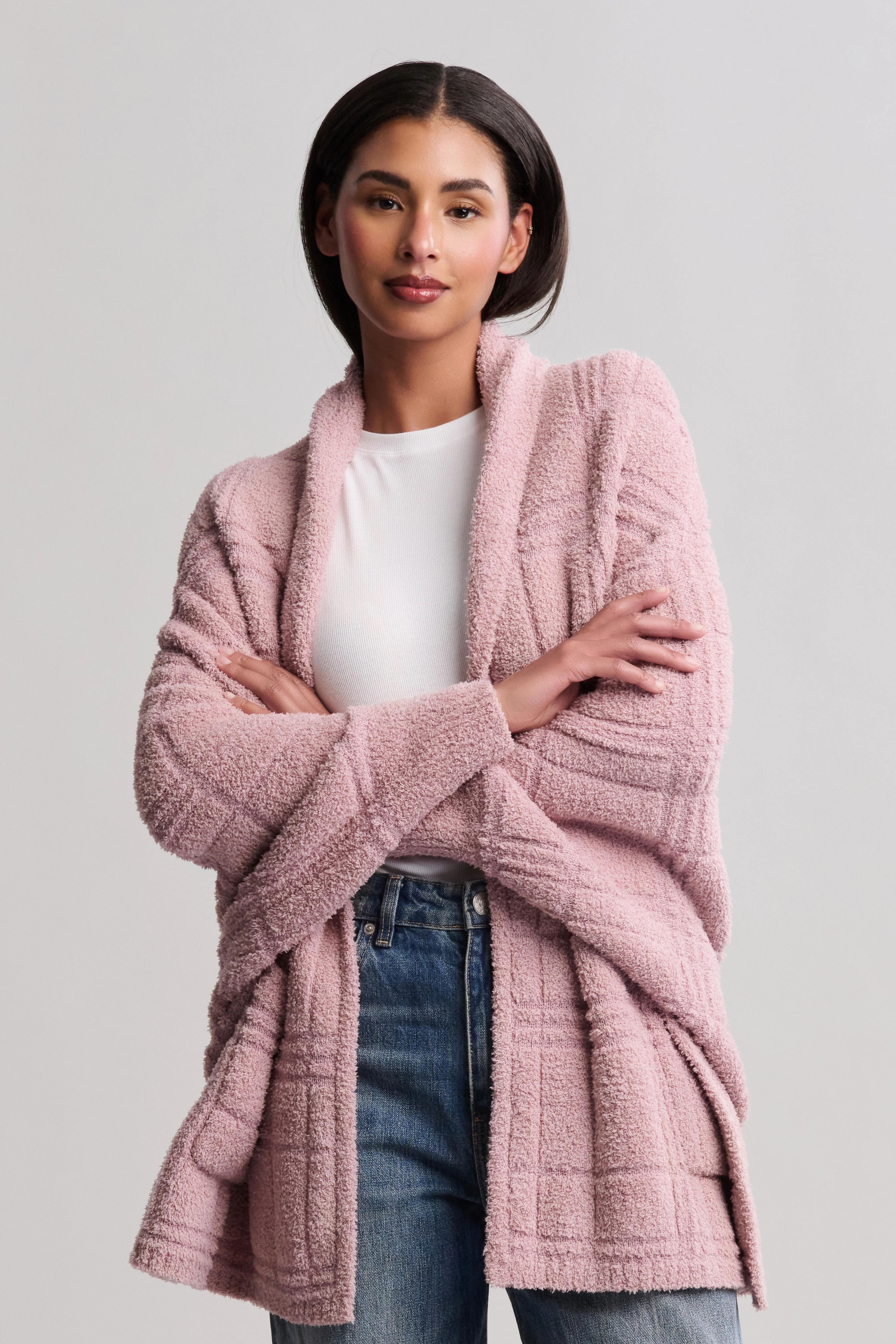 CozyChic® Cotton Tonal Plaid Blanket Wrap - Image 9