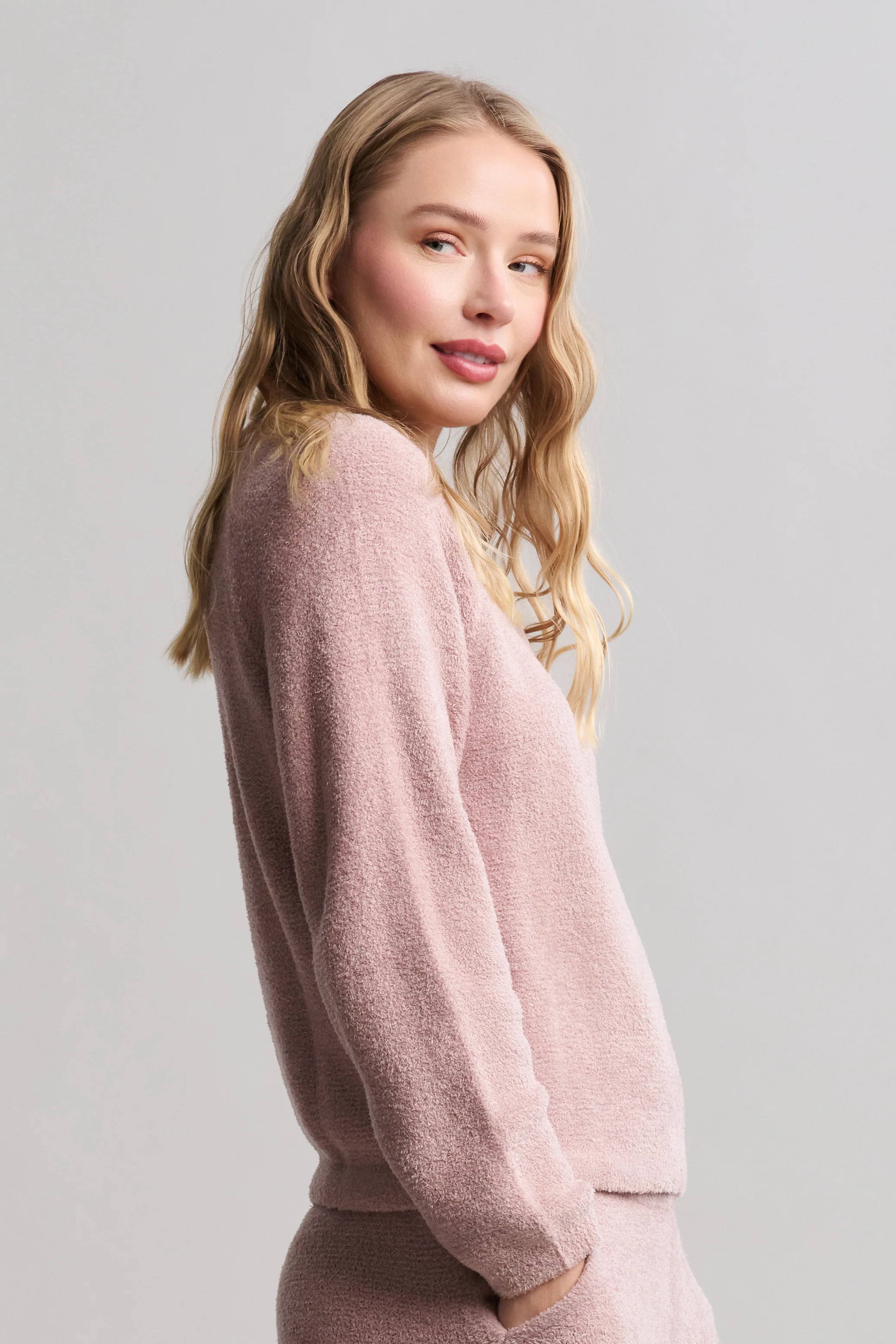 CozyChic Lite® Textured Raglan Sleeve Henley - Image 2