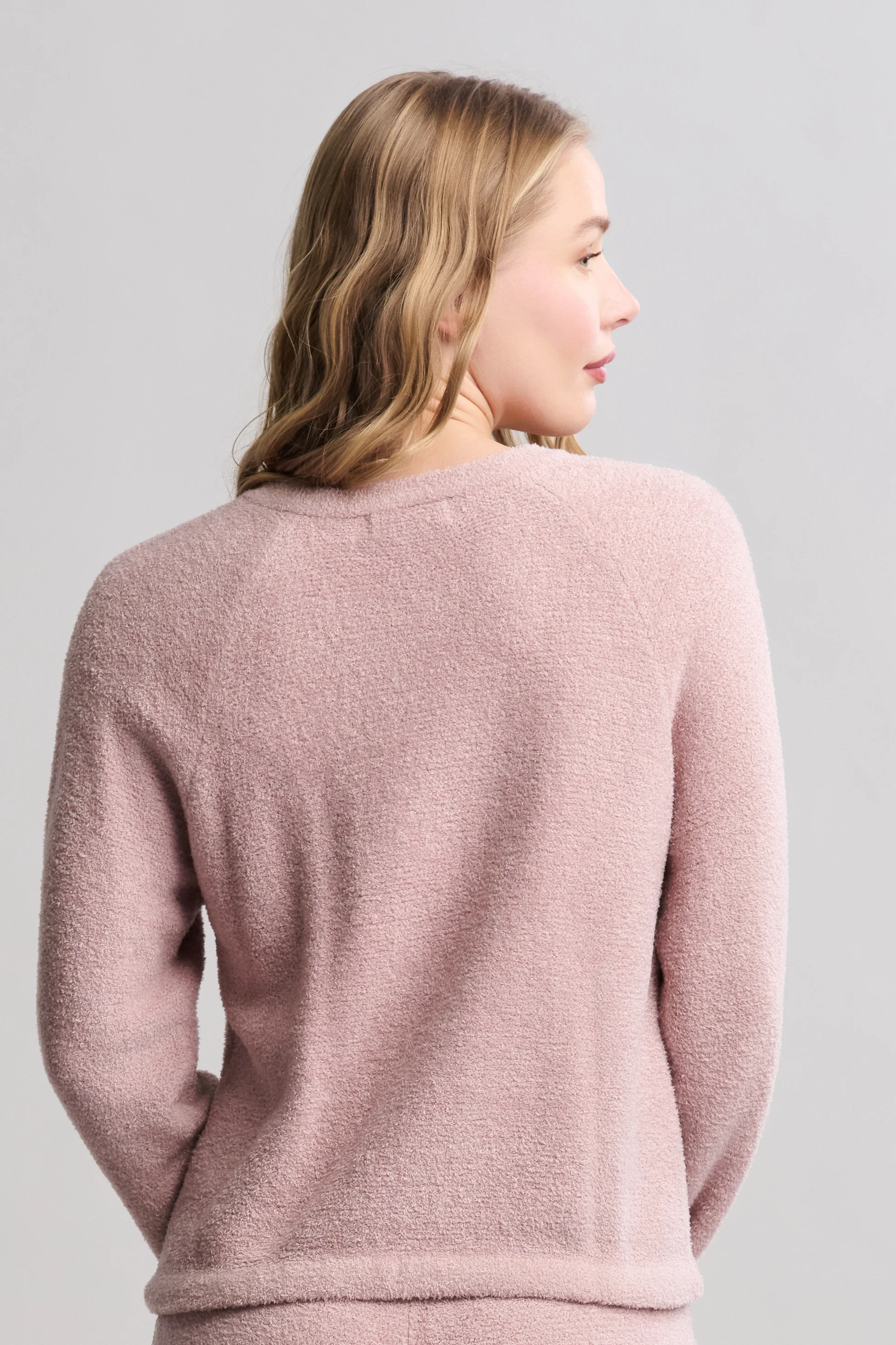 CozyChic Lite® Textured Raglan Sleeve Henley - Image 3