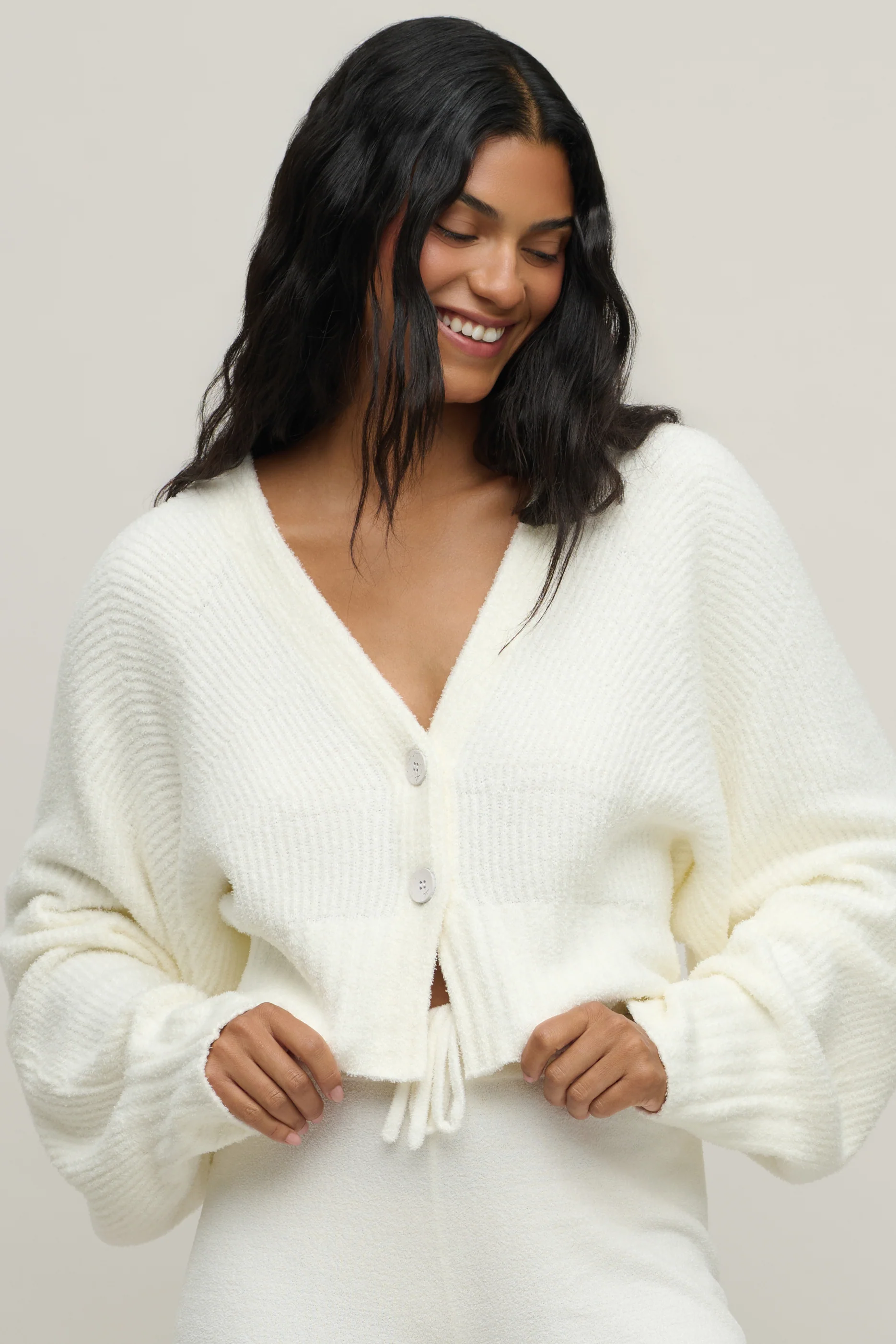 CozyChic Lite® Cotton Ribbed Button Front Cardigan - Image 11