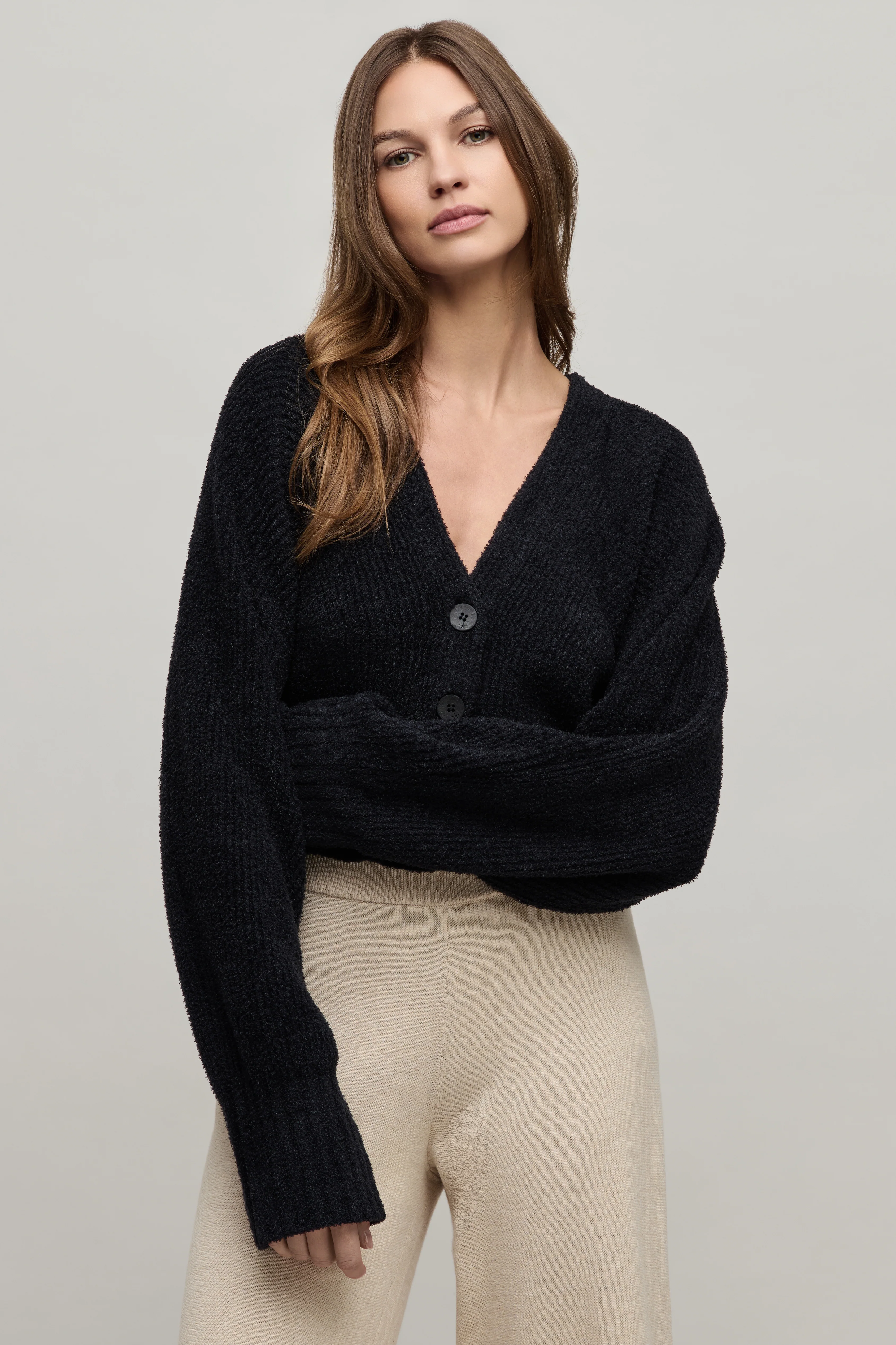 CozyChic Lite® Cotton Ribbed Button Front Cardigan - Image 13