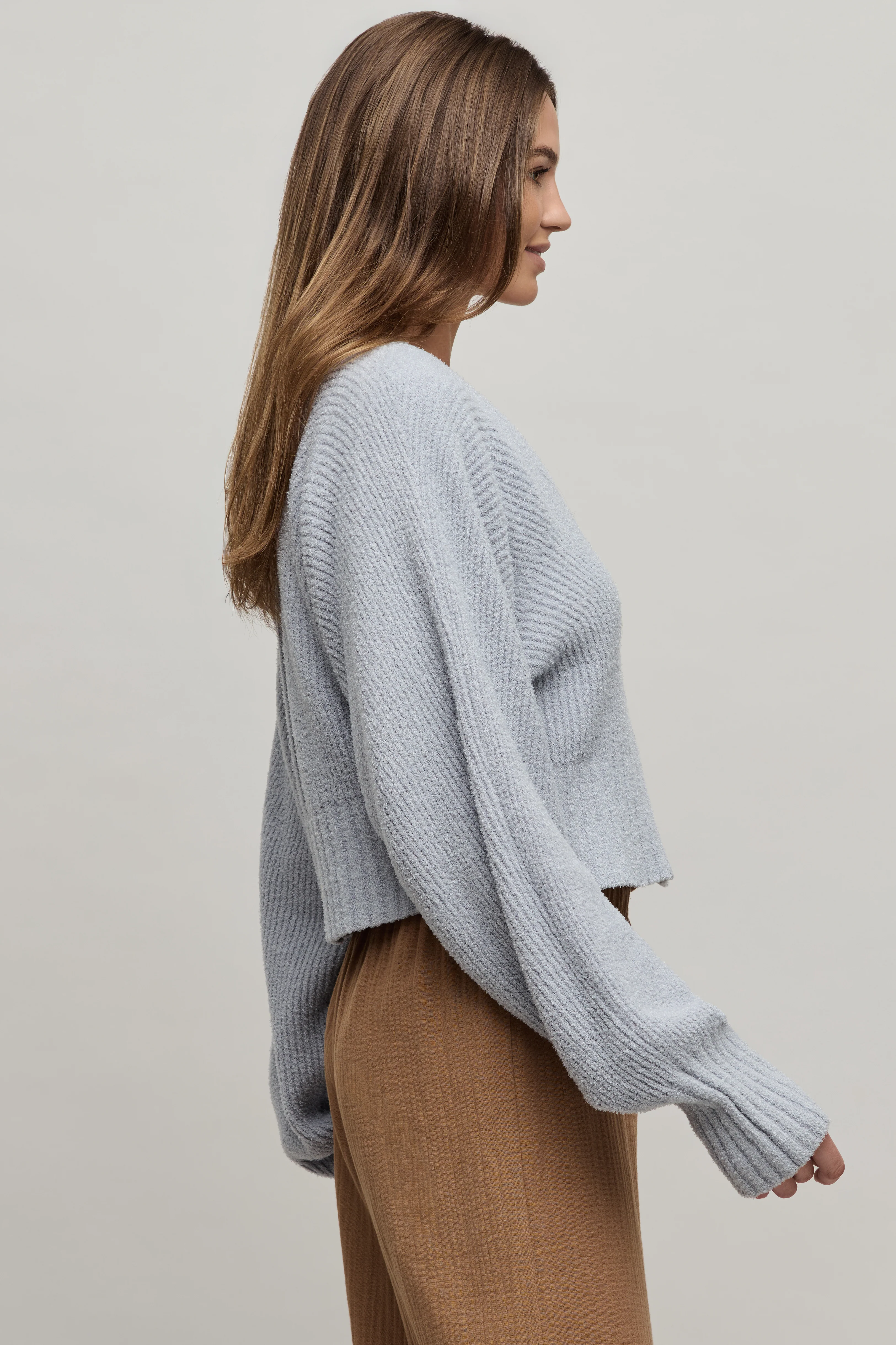 CozyChic Lite® Cotton Ribbed Button Front Cardigan - Image 2