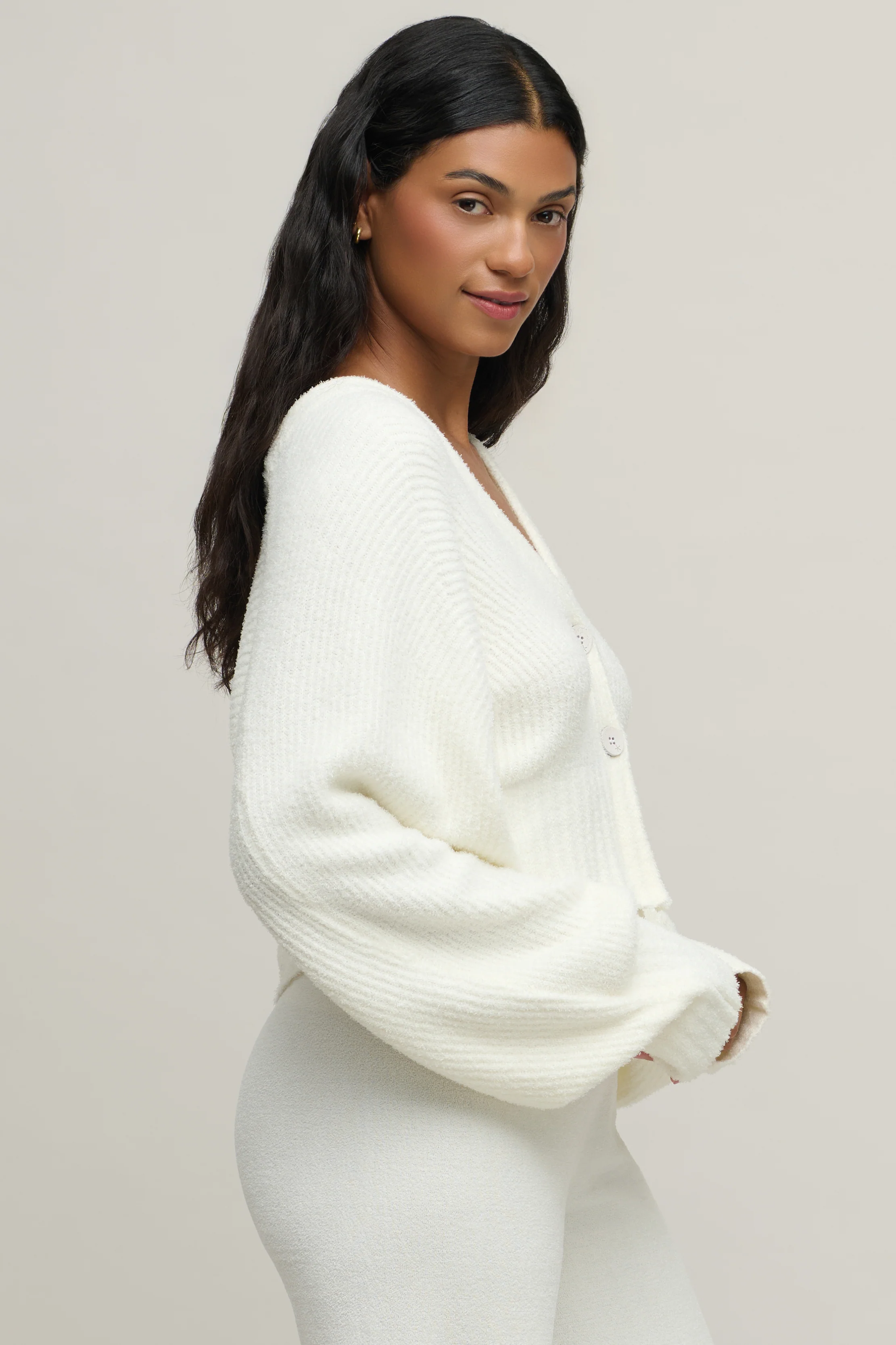CozyChic Lite® Cotton Ribbed Button Front Cardigan - Image 9