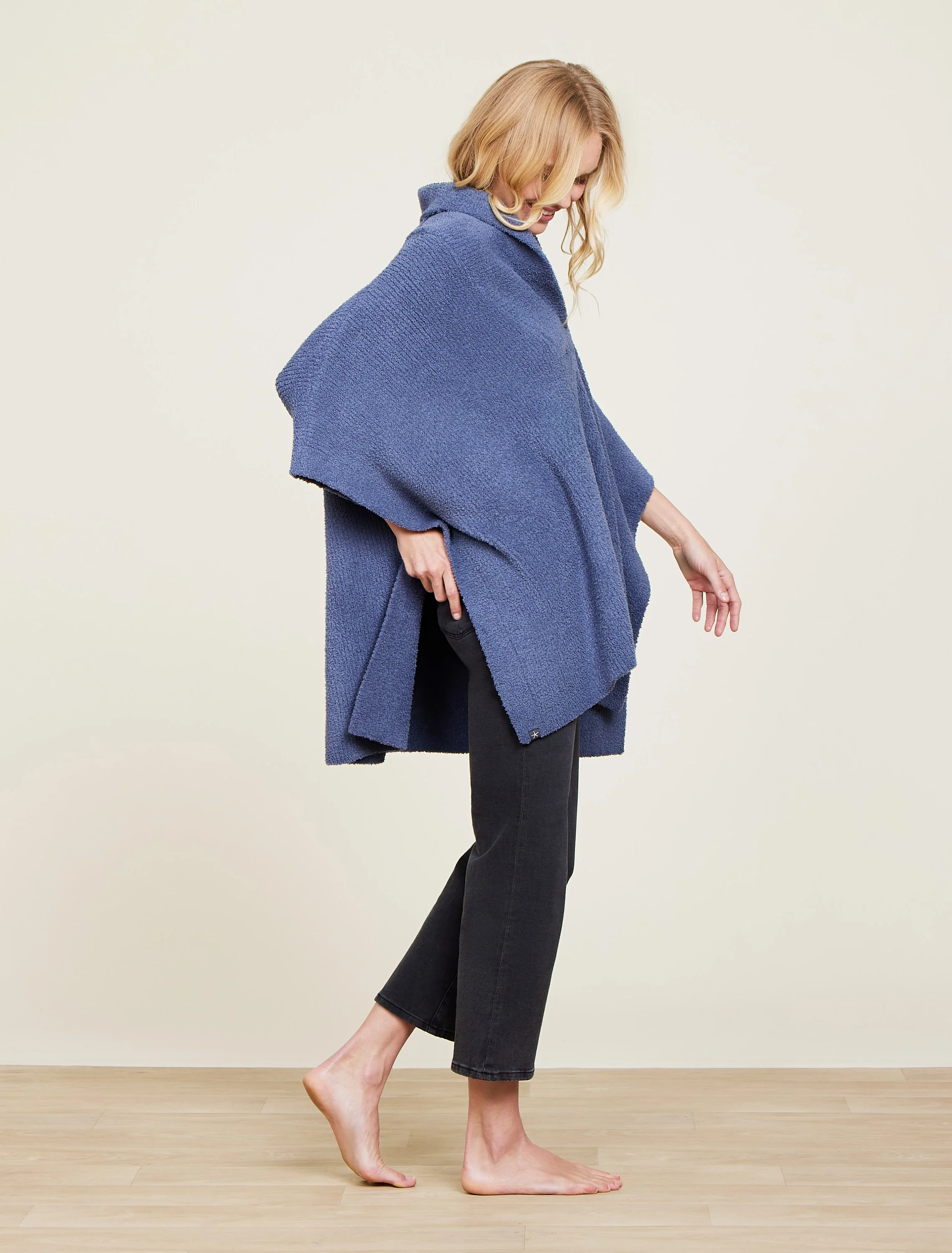 CozyChic® Shawl Collar Poncho - Image 2