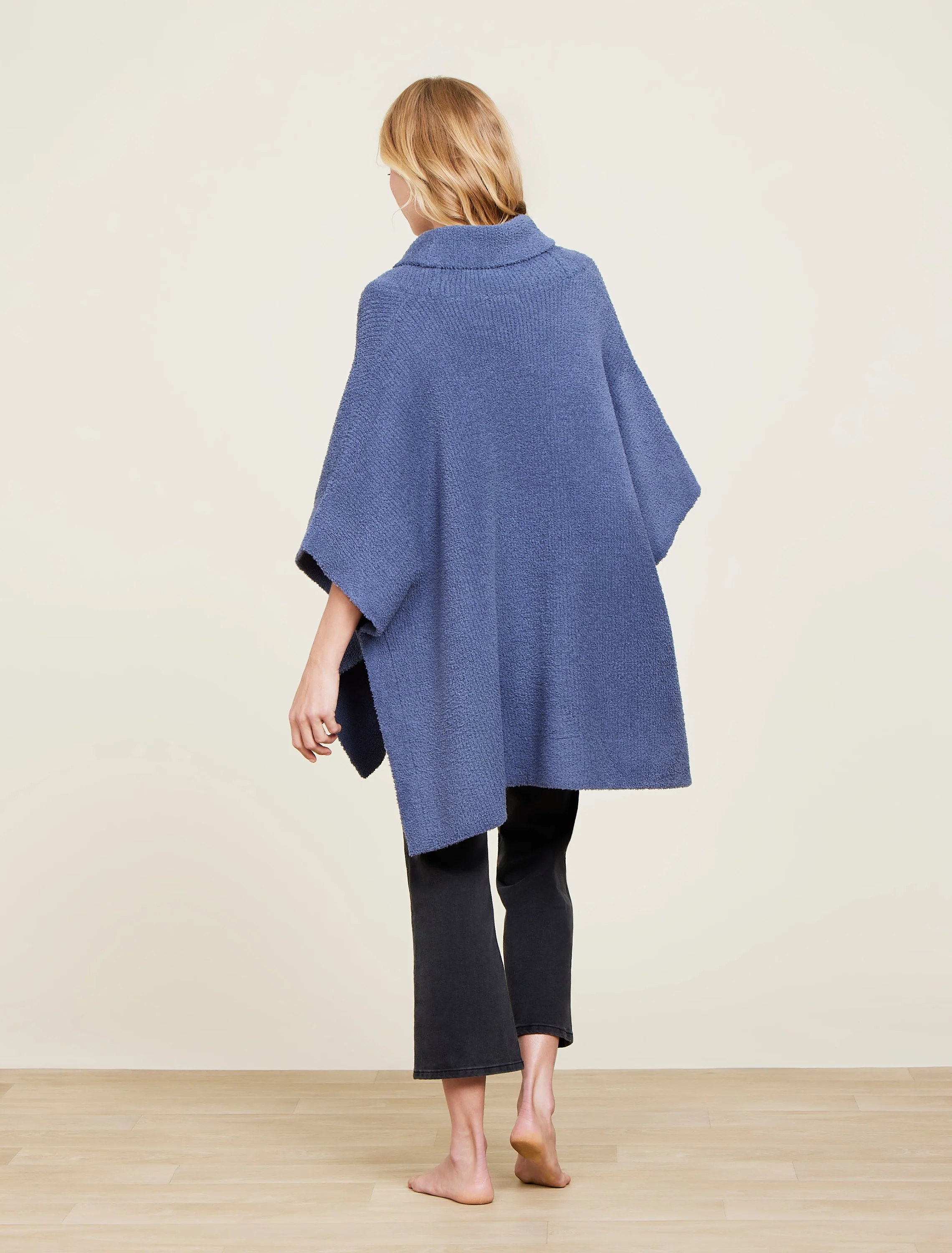 CozyChic® Shawl Collar Poncho - Image 3