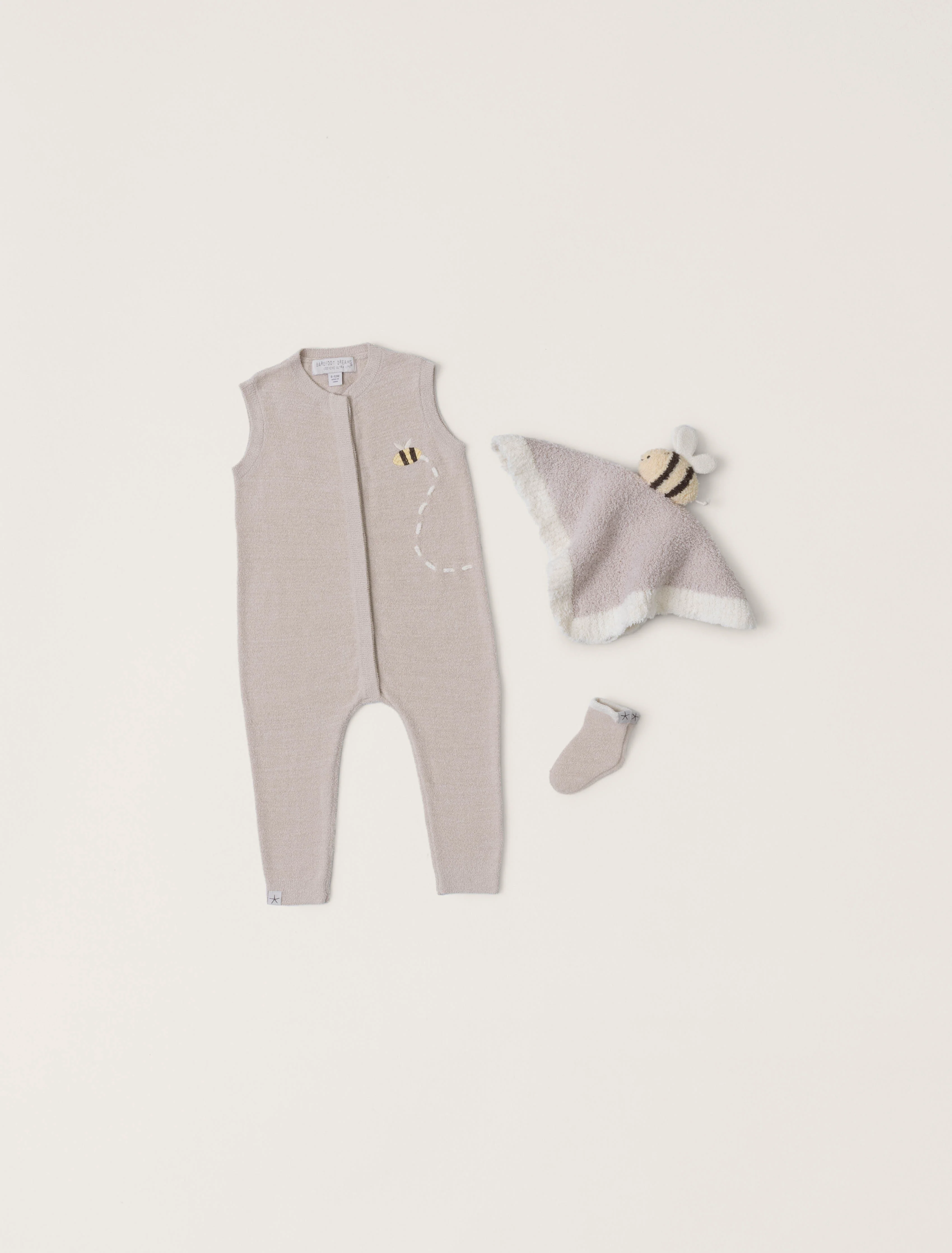 CozyChic Ultra Lite® Baby Bee Onesie Set - Image 2