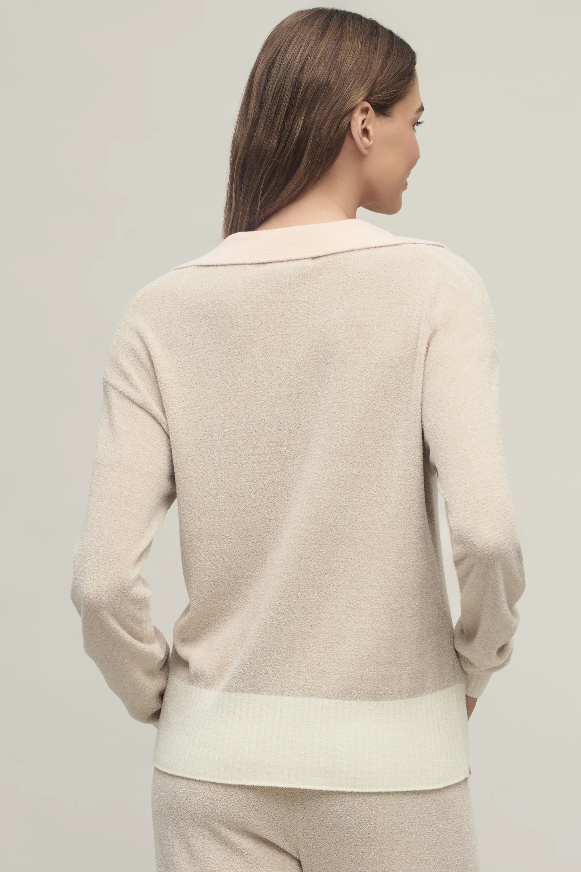 CozyChic Ultra Lite® Color Block Heart Collared Pullover - Image 3