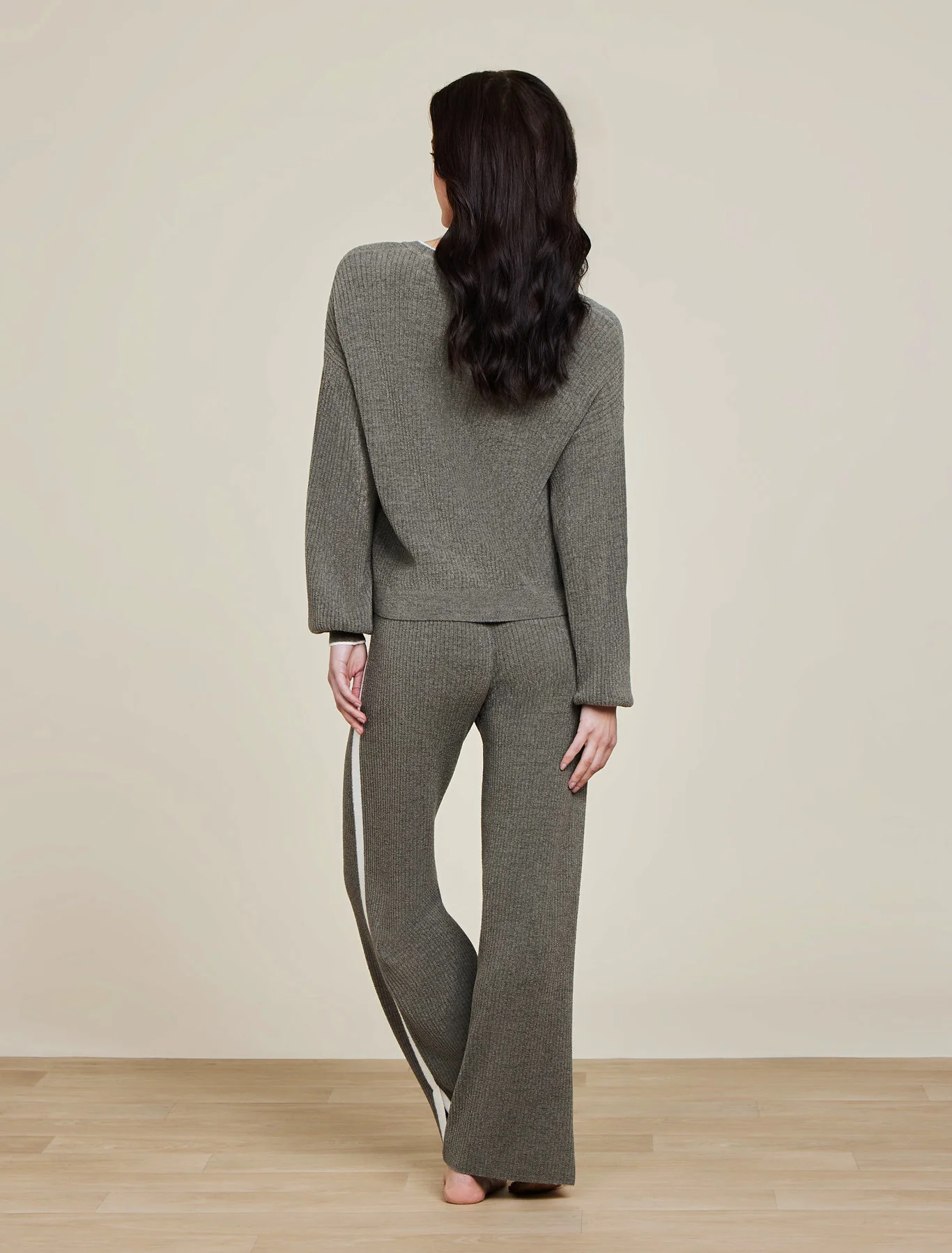 CozyChic Ultra Lite® Contrast Ribbed cardigan - Image 3