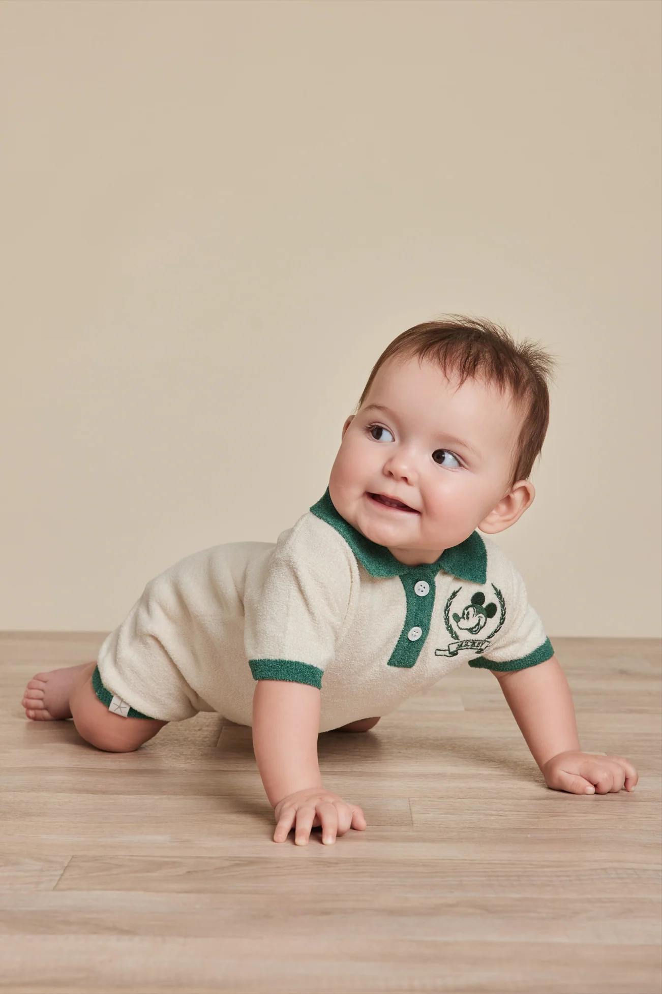 CozyChic Ultra Lite® Baby Disney Mickey Polo Onesie - Image 3