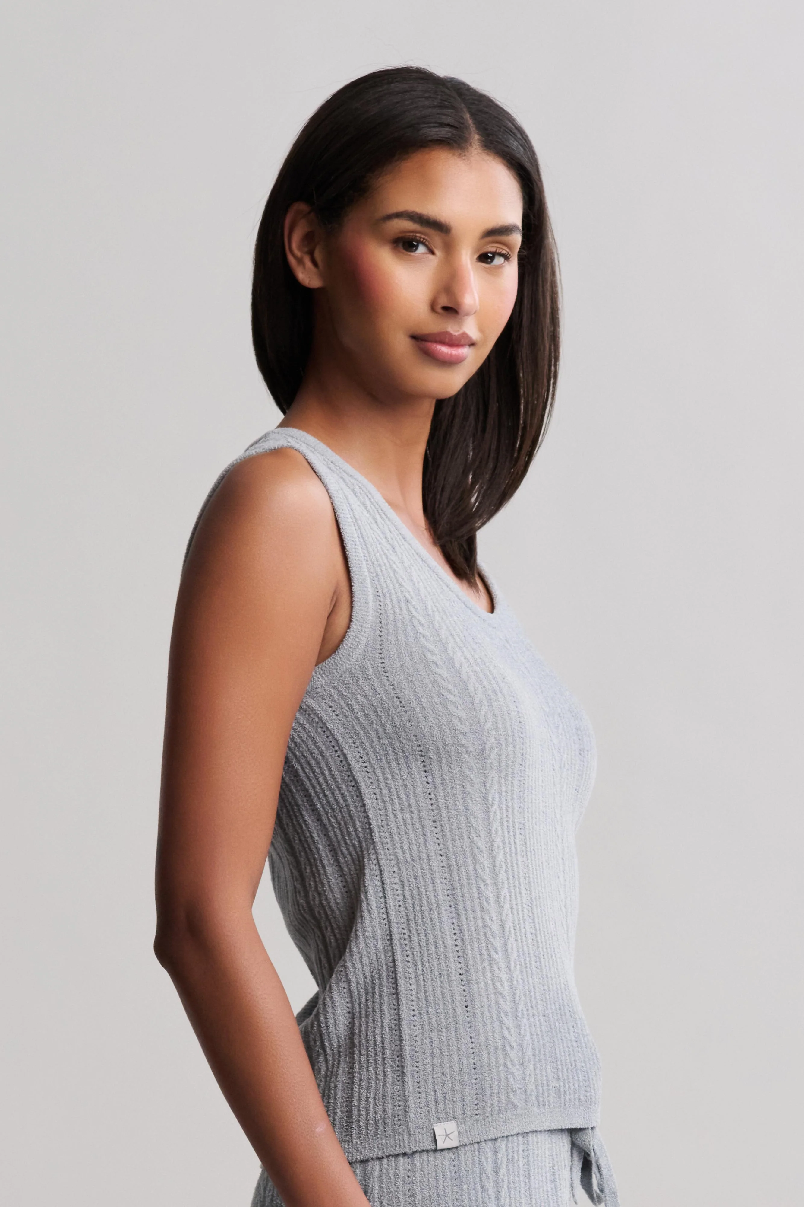 CozyChic Ultra Lite® Cable Knit Tank - Image 2