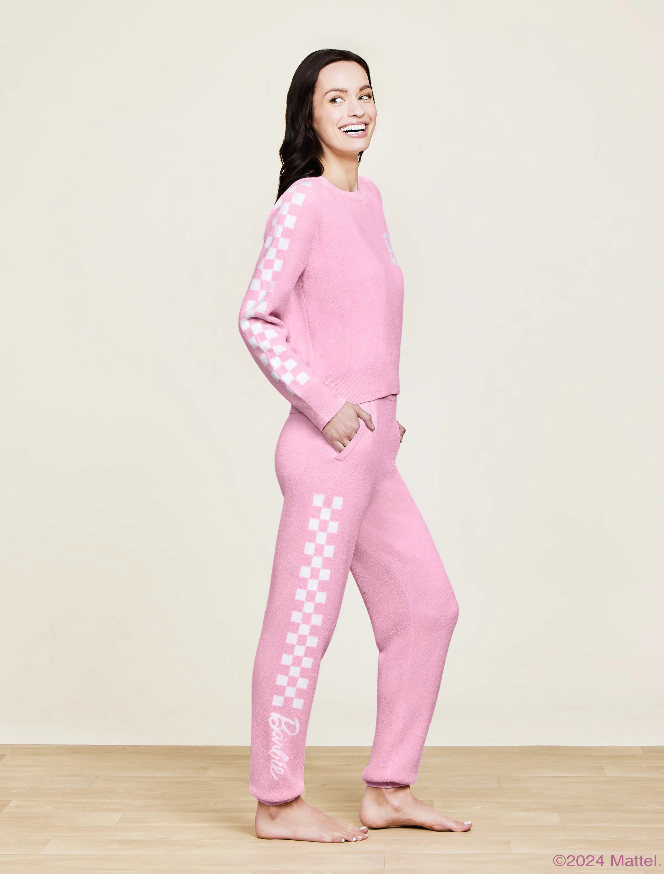 CozyChic Ultra Lite® Checkered Barbie™ Jogger - Image 3