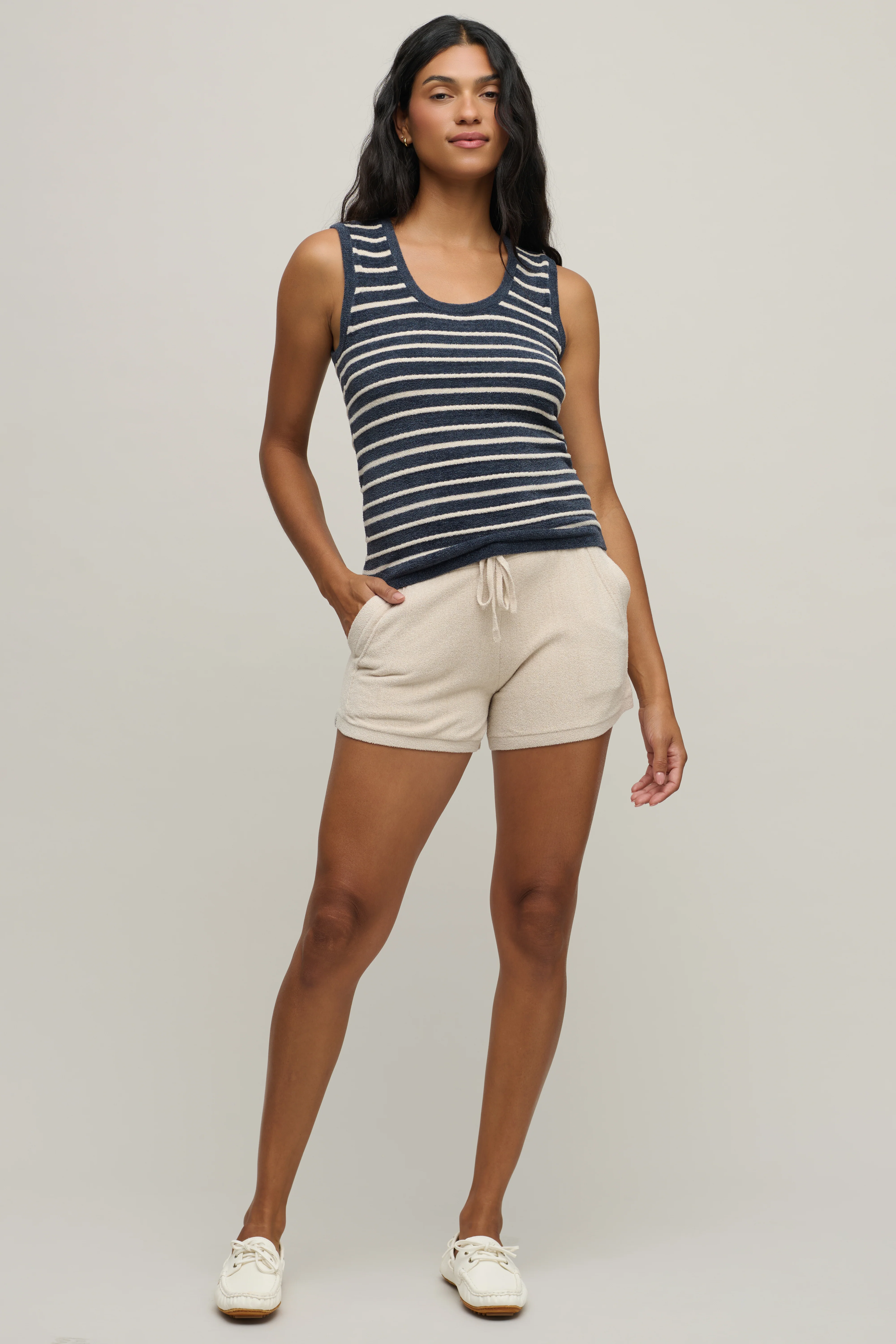 CozyChic Ultra Lite® Contrast Rope Stripe Tank - Image 5