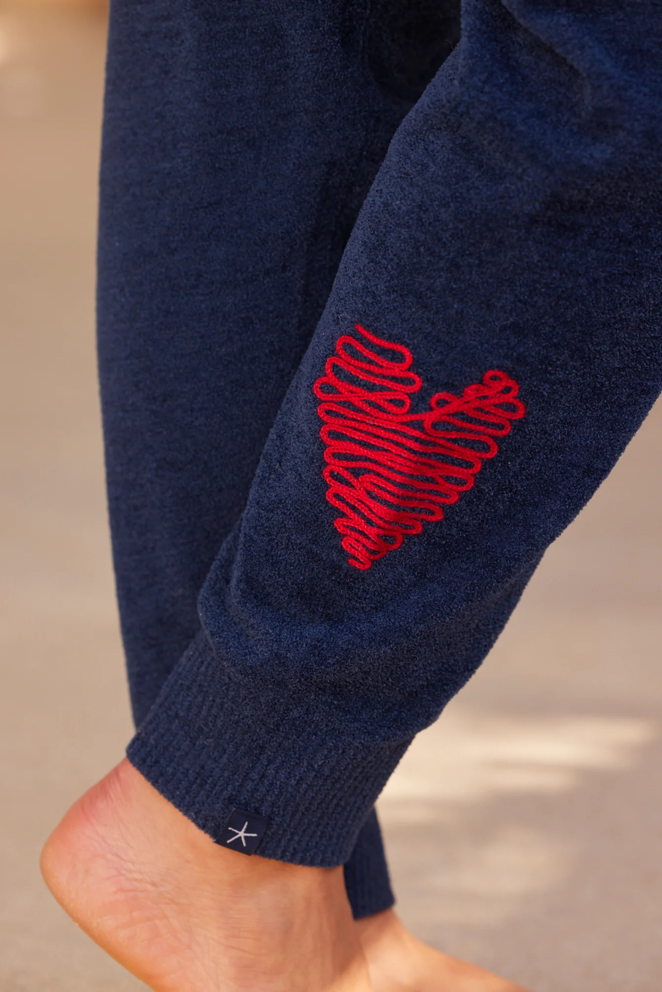 CozyChic Ultra Lite® Embroidered Heart Pant - Image 4