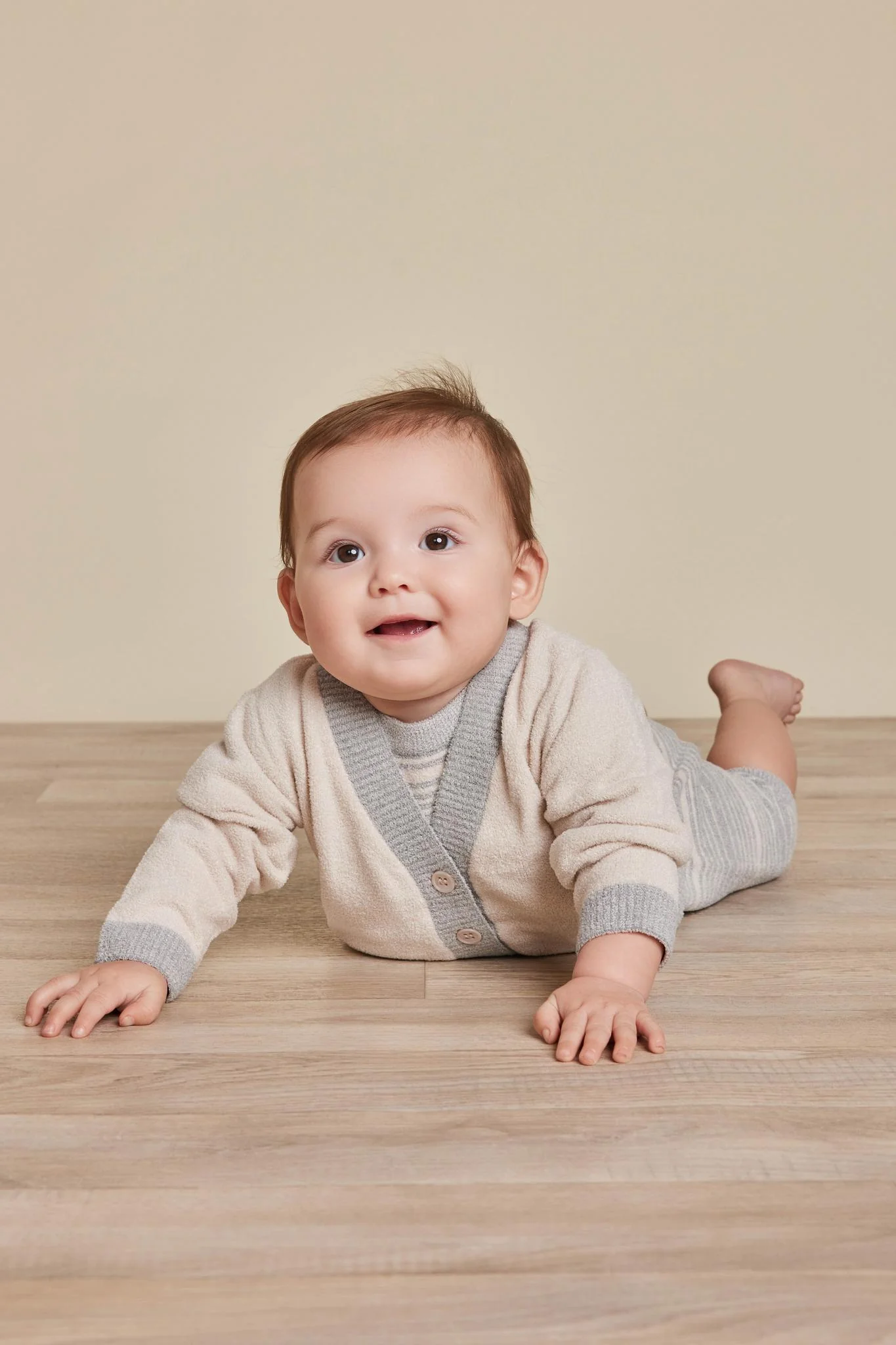 CozyChic Ultra Lite® Heathered Stripe Onesie Set - Image 5