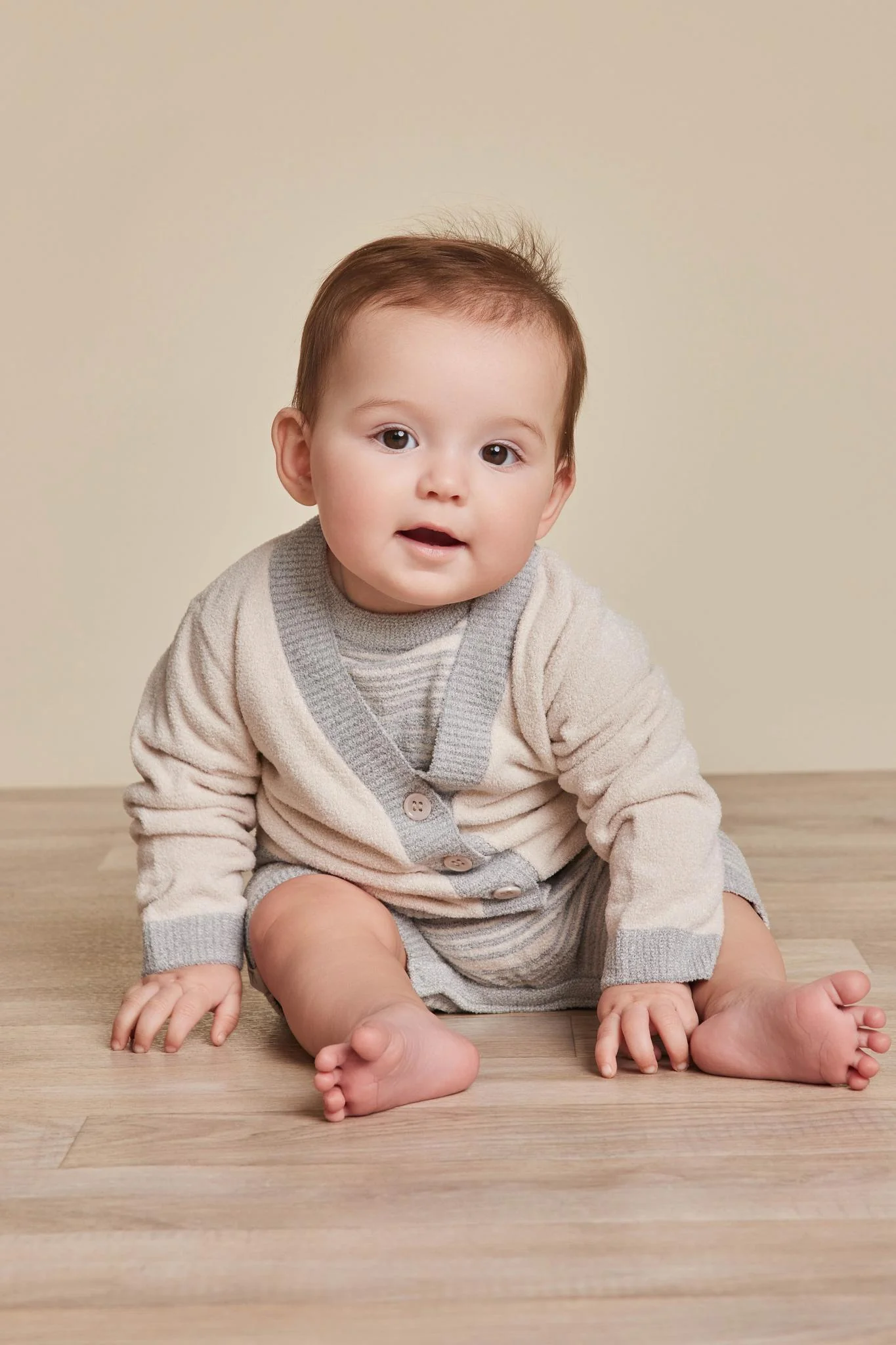 CozyChic Ultra Lite® Heathered Stripe Onesie Set - Image 6