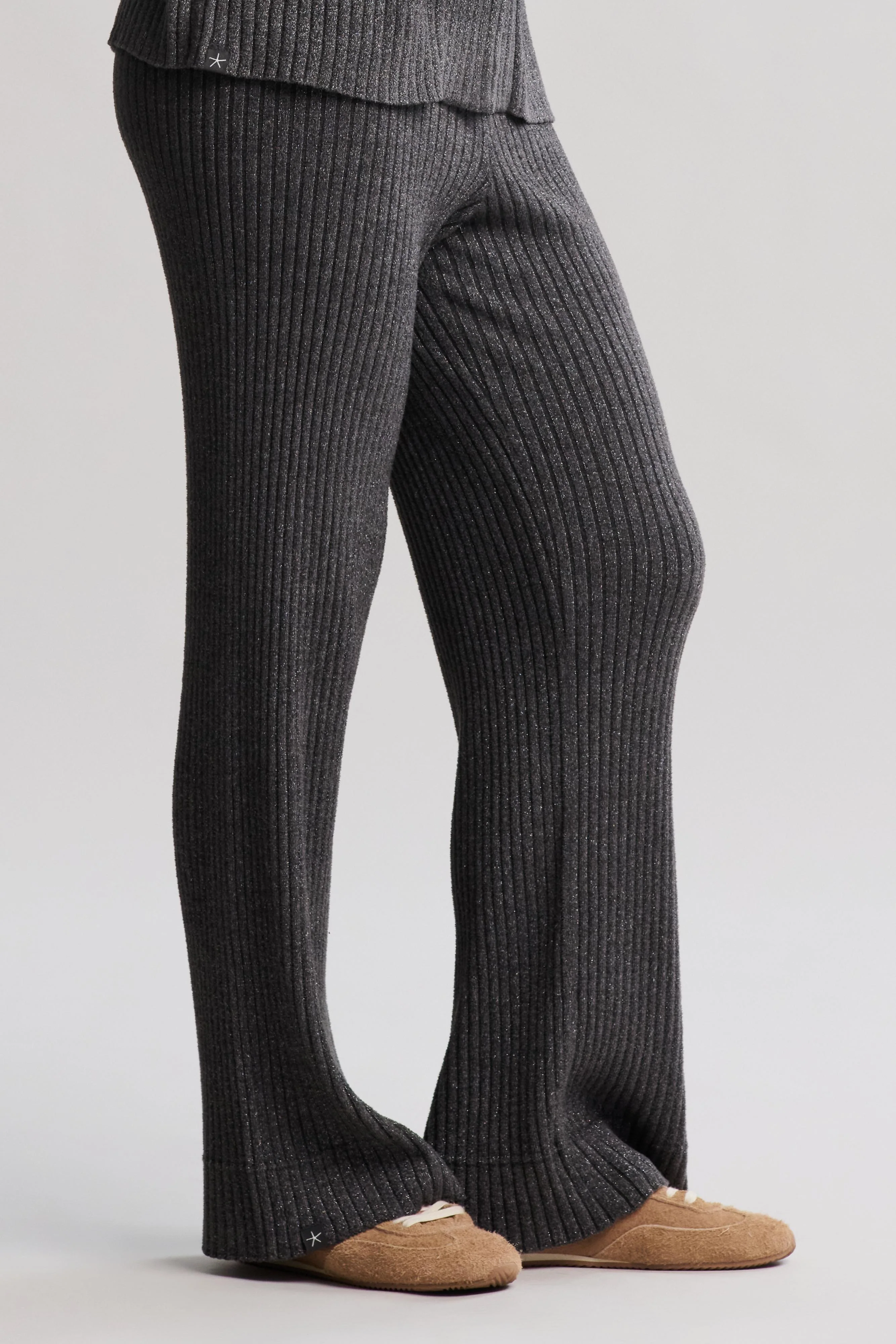 CozyChic Ultra Lite® Lurex Rib Wide Leg Pant - Image 2