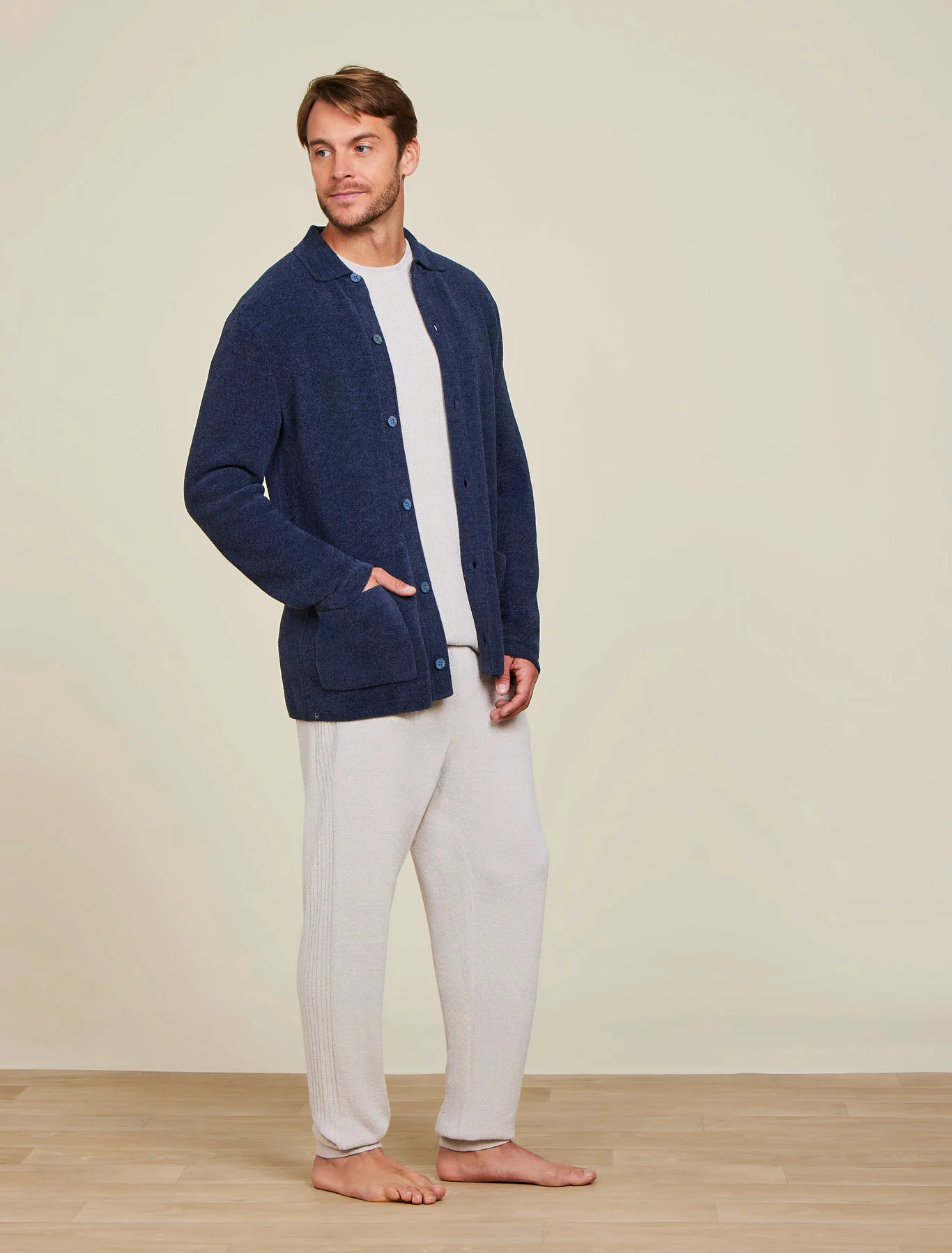 CozyChic Ultra Lite® Men's Button Down Cardigan - Image 2