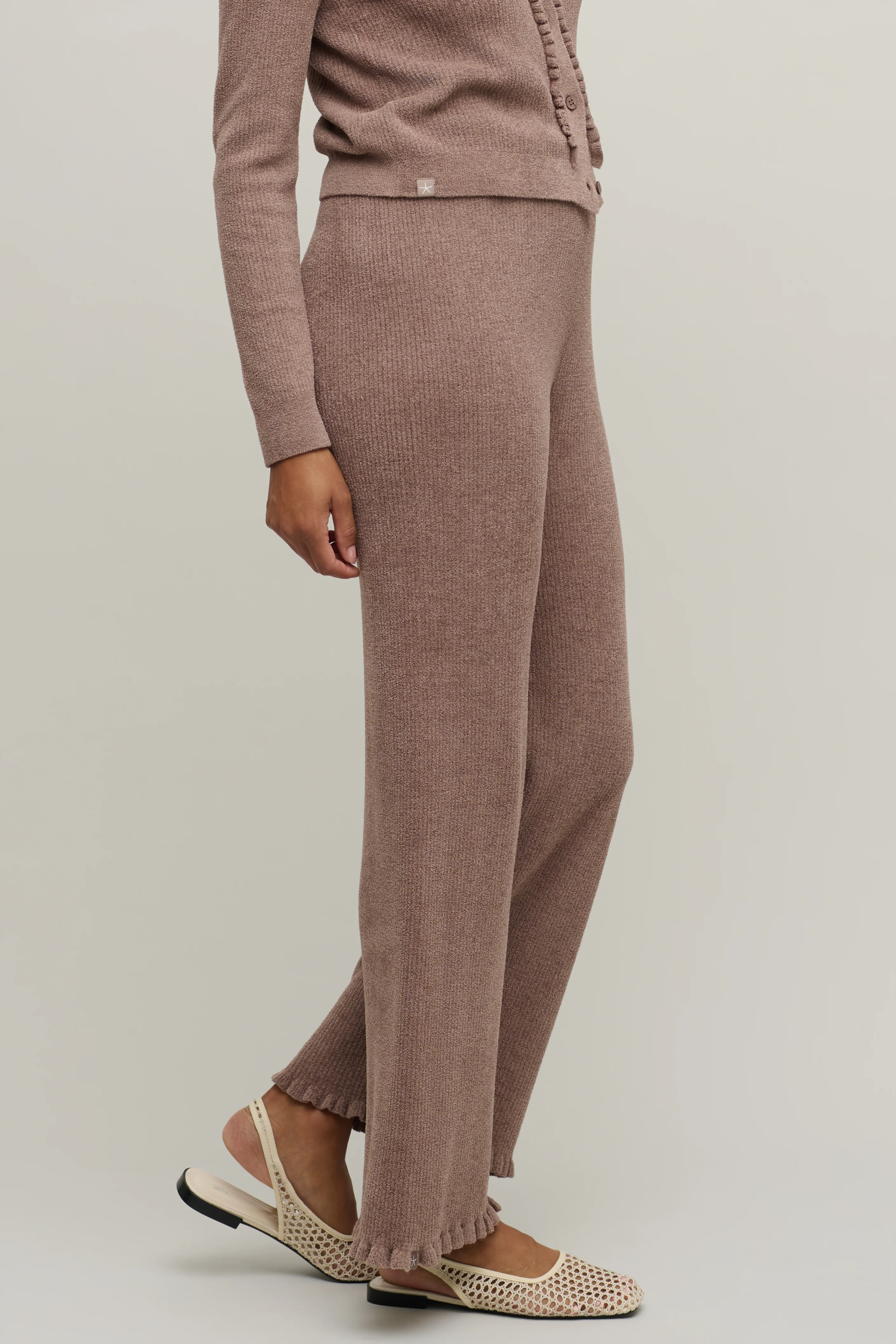 CozyChic Ultra Lite® Rib Ruffle Hem Ankle Pant - Image 2
