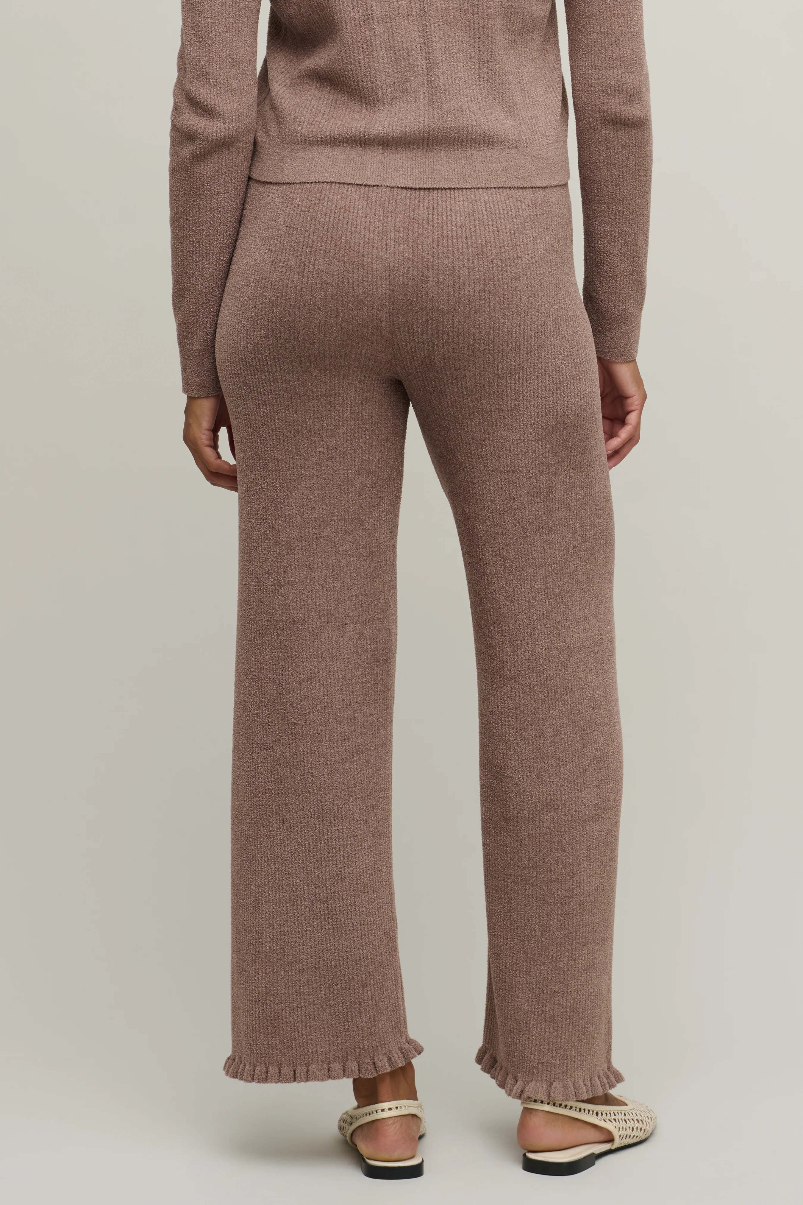 CozyChic Ultra Lite® Rib Ruffle Hem Ankle Pant - Image 3