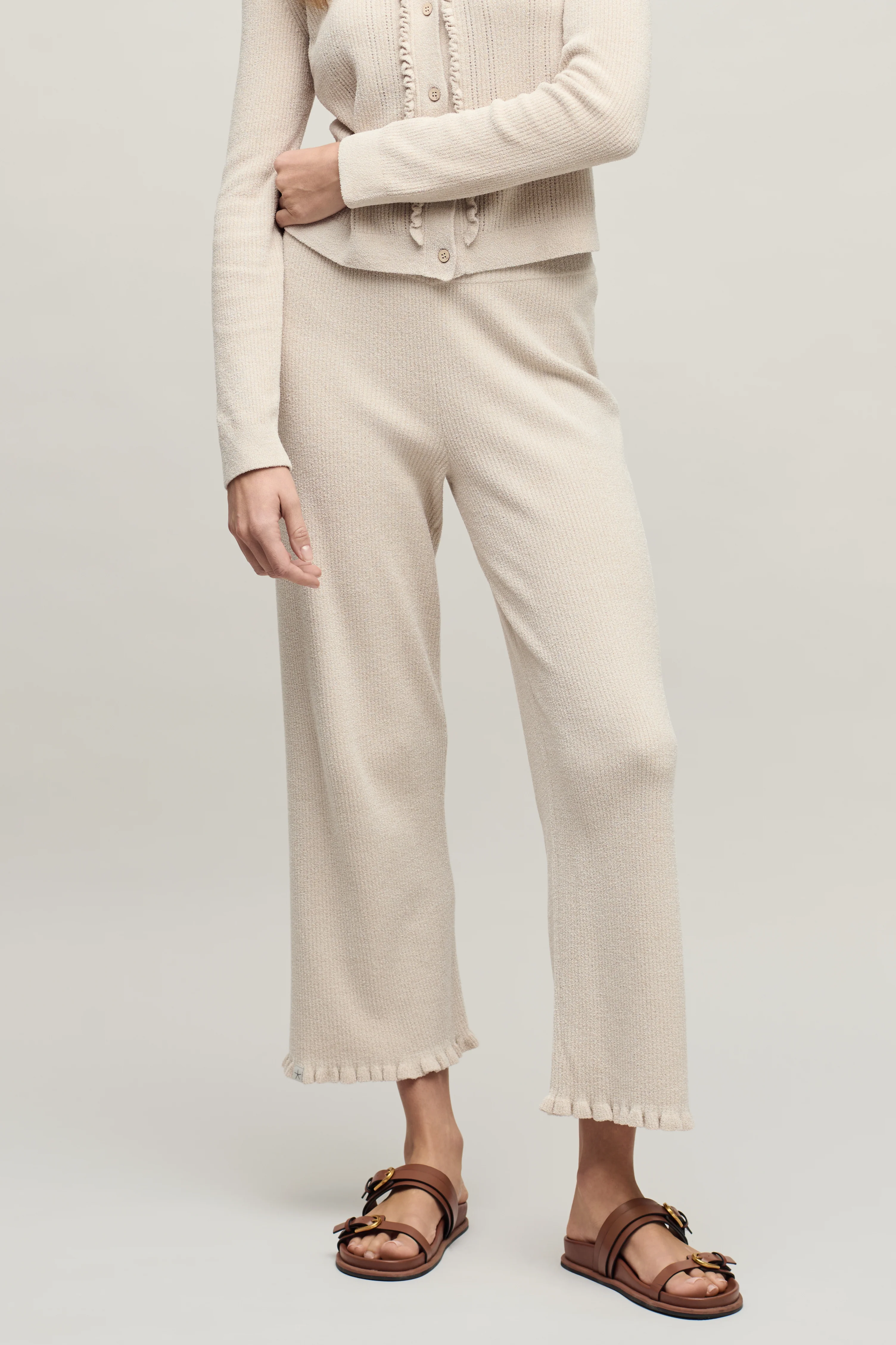 CozyChic Ultra Lite® Rib Ruffle Hem Ankle Pant - Image 5