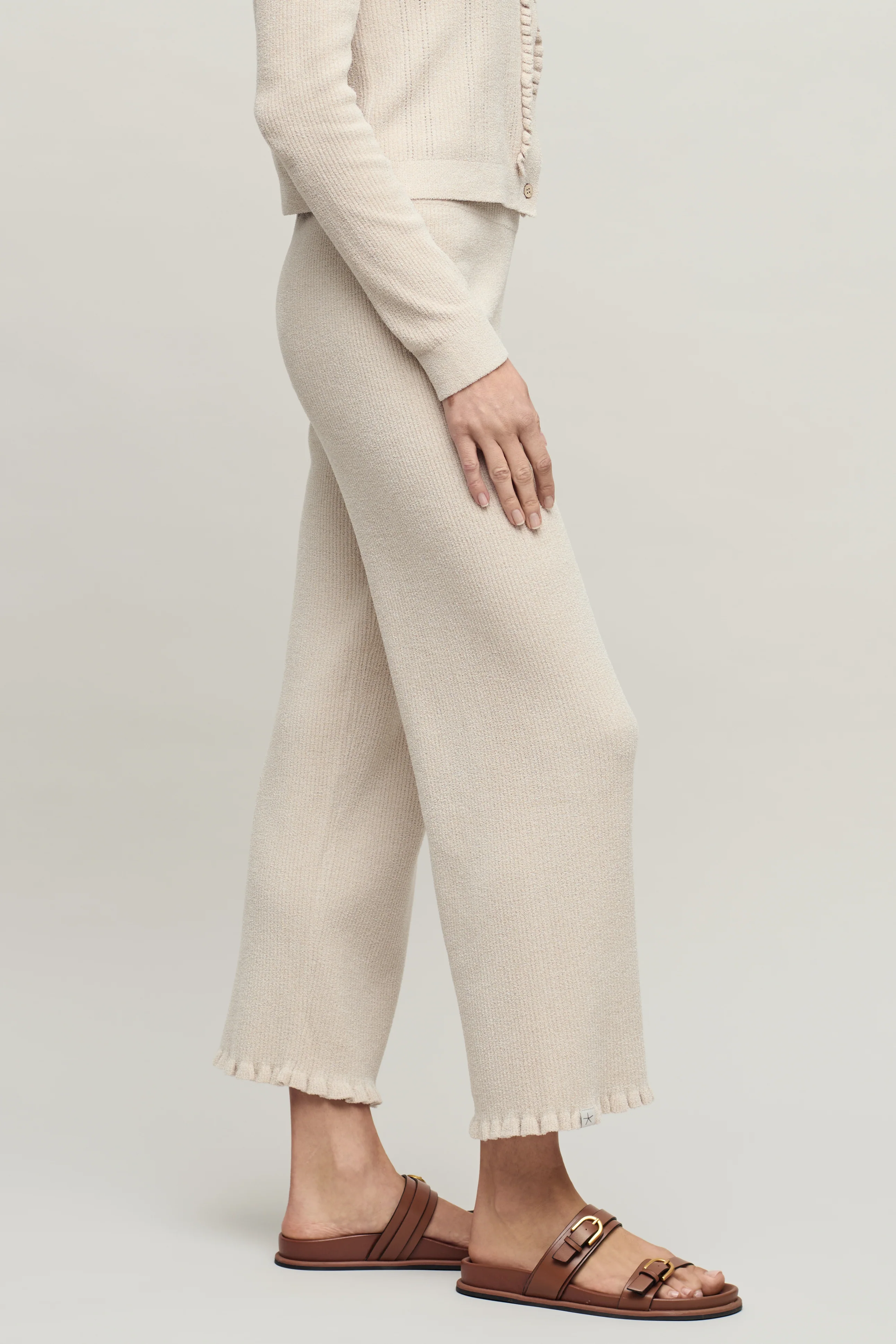 CozyChic Ultra Lite® Rib Ruffle Hem Ankle Pant - Image 6