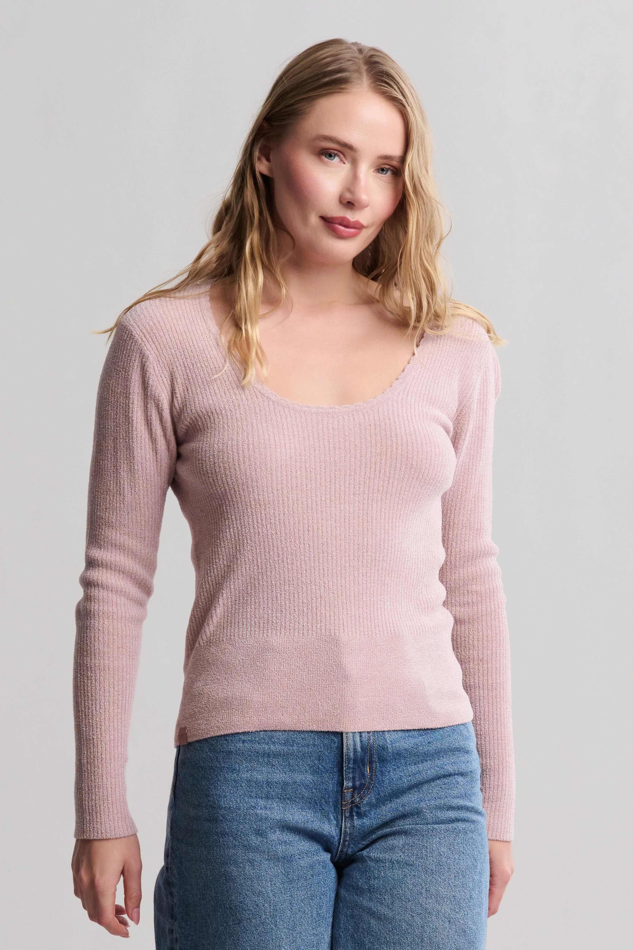 CozyChic Ultra Lite® Ribbed Scallop Scoop Neck - Image 8